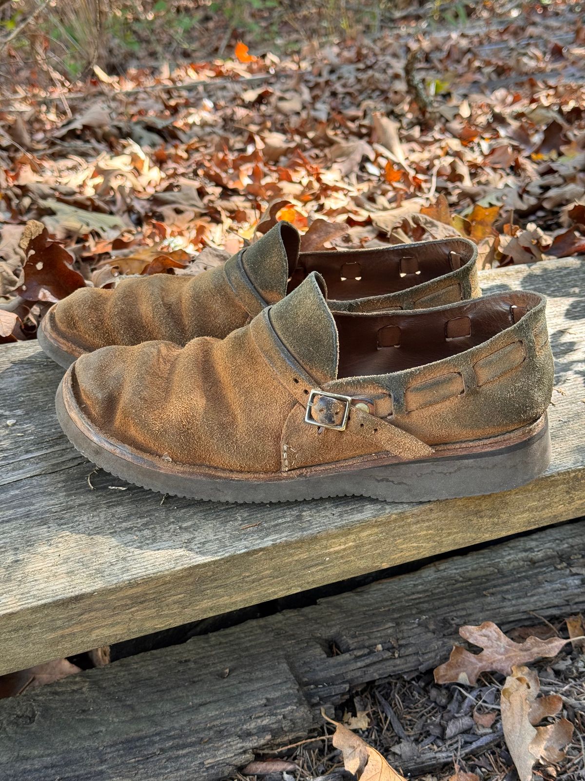 Photo by missouridenimdad on October 31, 2025 of the Oak Street Bootmakers Country Loafer in Horween Natural Chromexcel Roughout.
