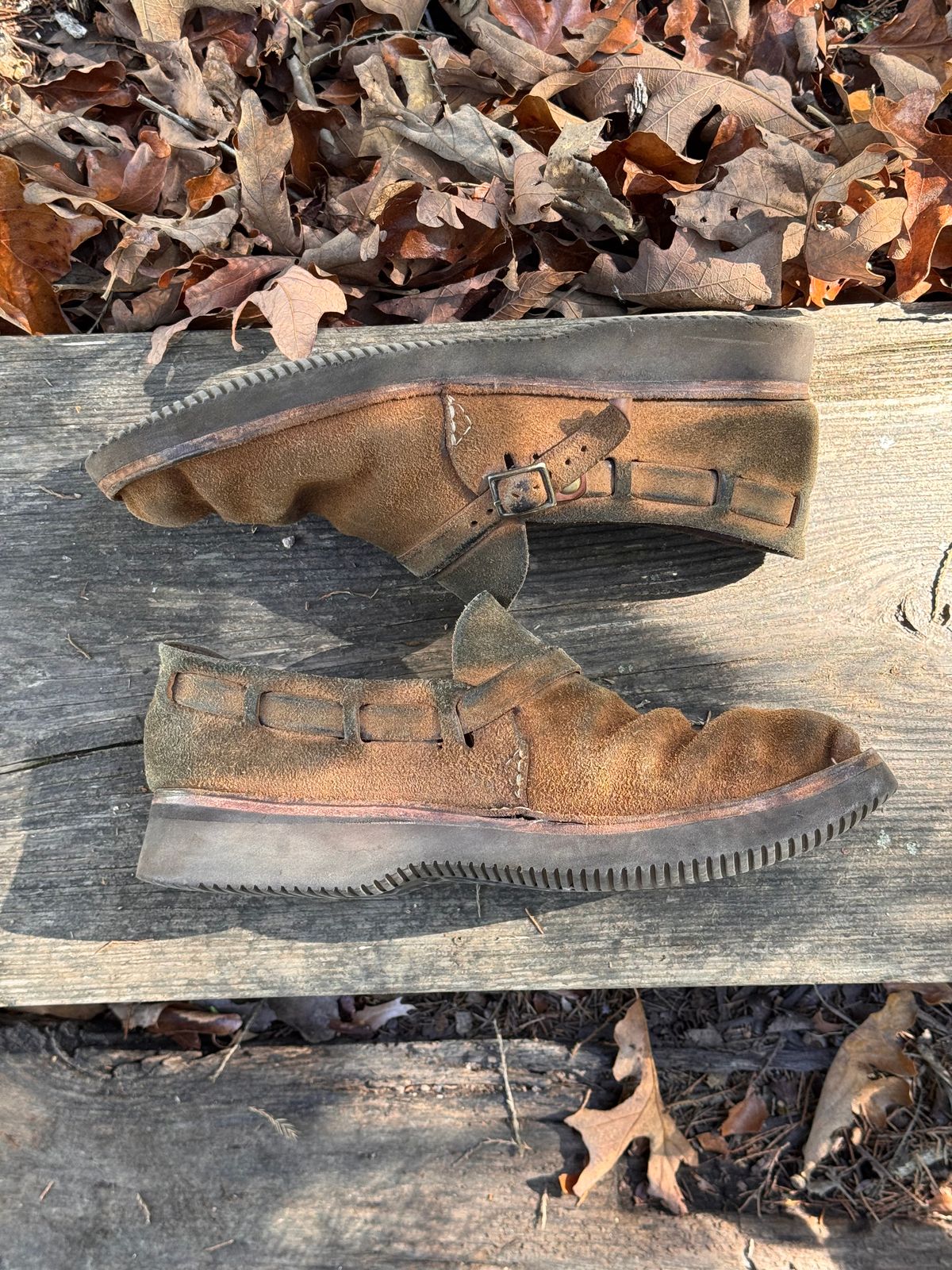 Photo by missouridenimdad on October 31, 2025 of the Oak Street Bootmakers Country Loafer in Horween Natural Chromexcel Roughout.