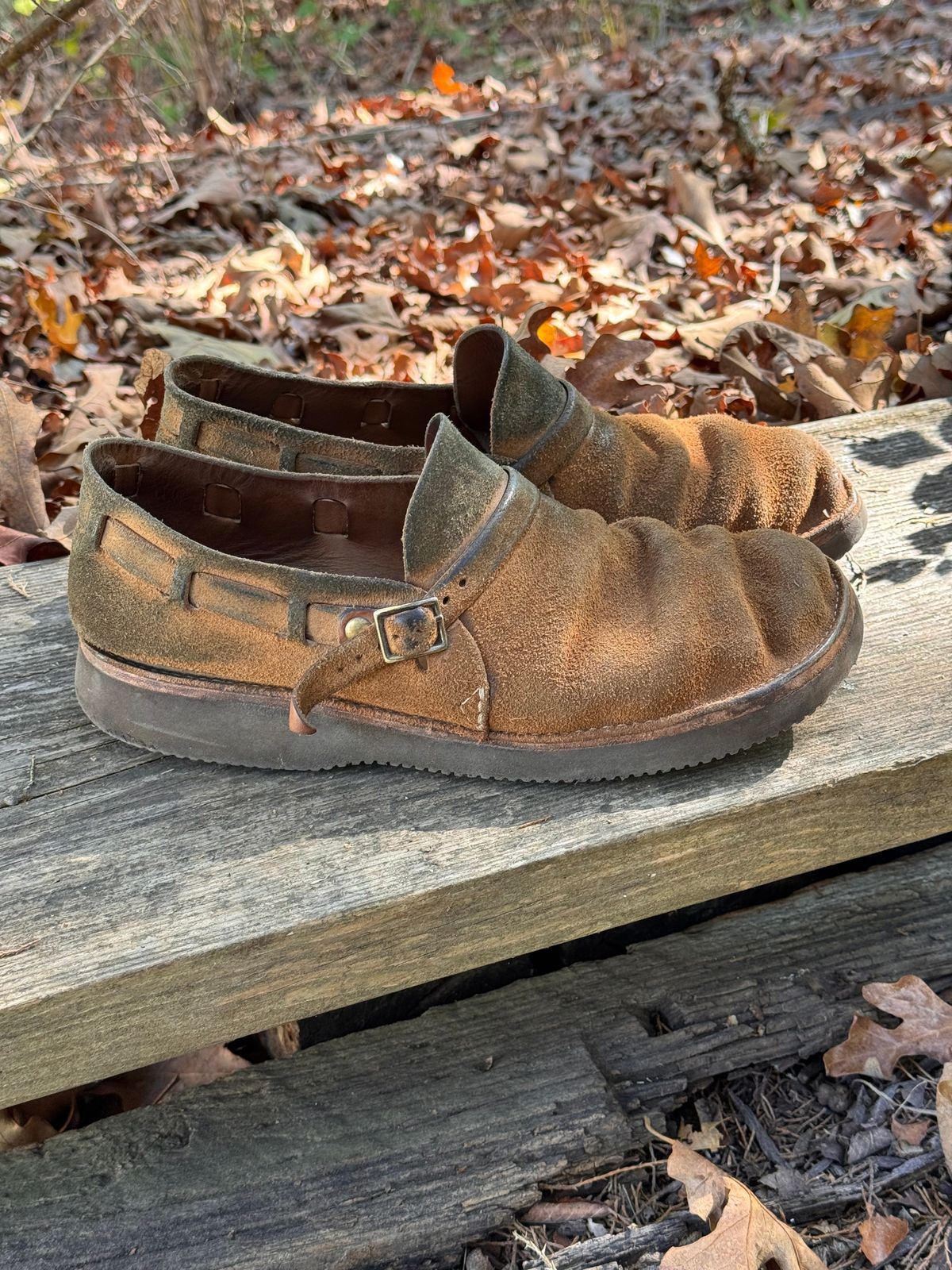 Photo by missouridenimdad on October 31, 2025 of the Oak Street Bootmakers Country Loafer in Horween Natural Chromexcel Roughout.