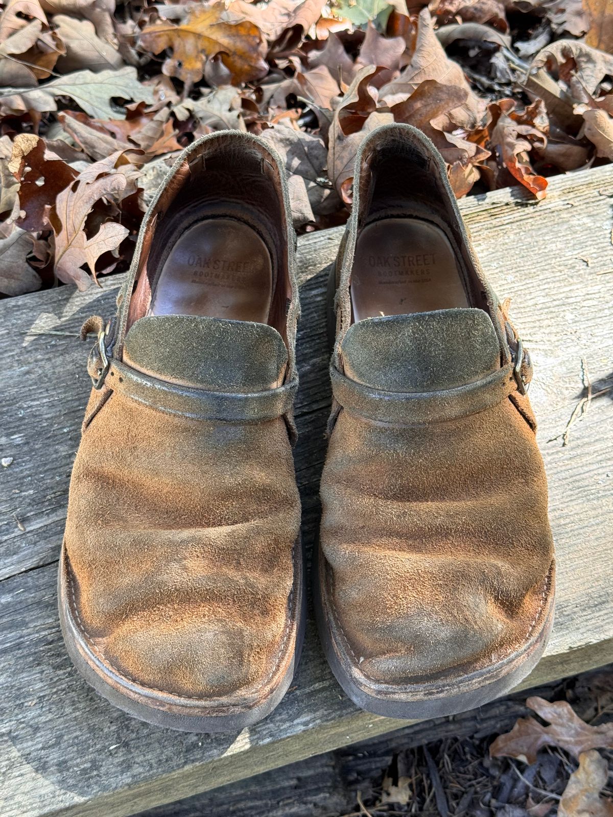 Photo by missouridenimdad on October 31, 2025 of the Oak Street Bootmakers Country Loafer in Horween Natural Chromexcel Roughout.