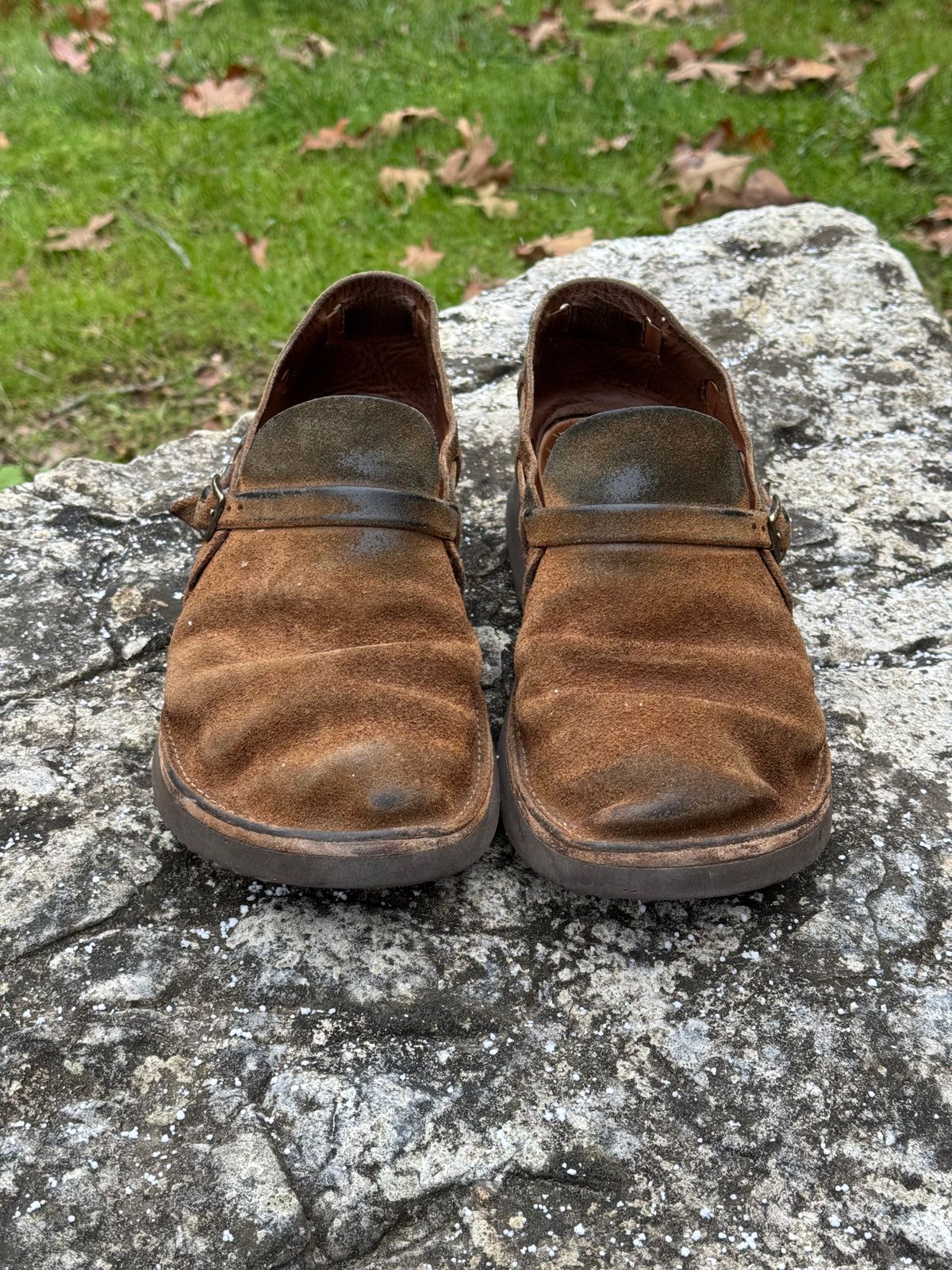 Photo by missouridenimdad on December 1, 2025 of the Oak Street Bootmakers Country Loafer in Horween Natural Chromexcel Roughout.