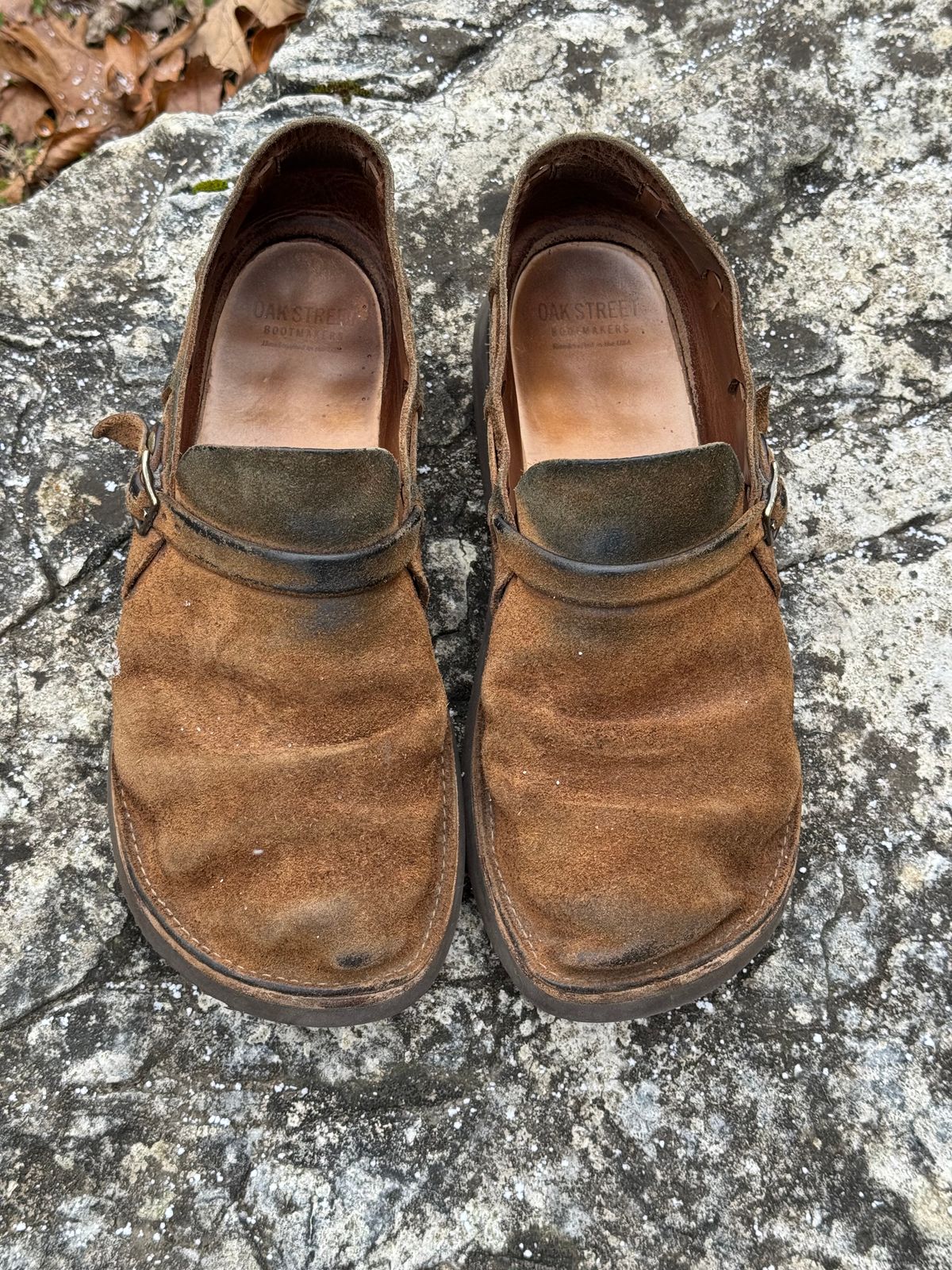 Photo by missouridenimdad on December 1, 2025 of the Oak Street Bootmakers Country Loafer in Horween Natural Chromexcel Roughout.