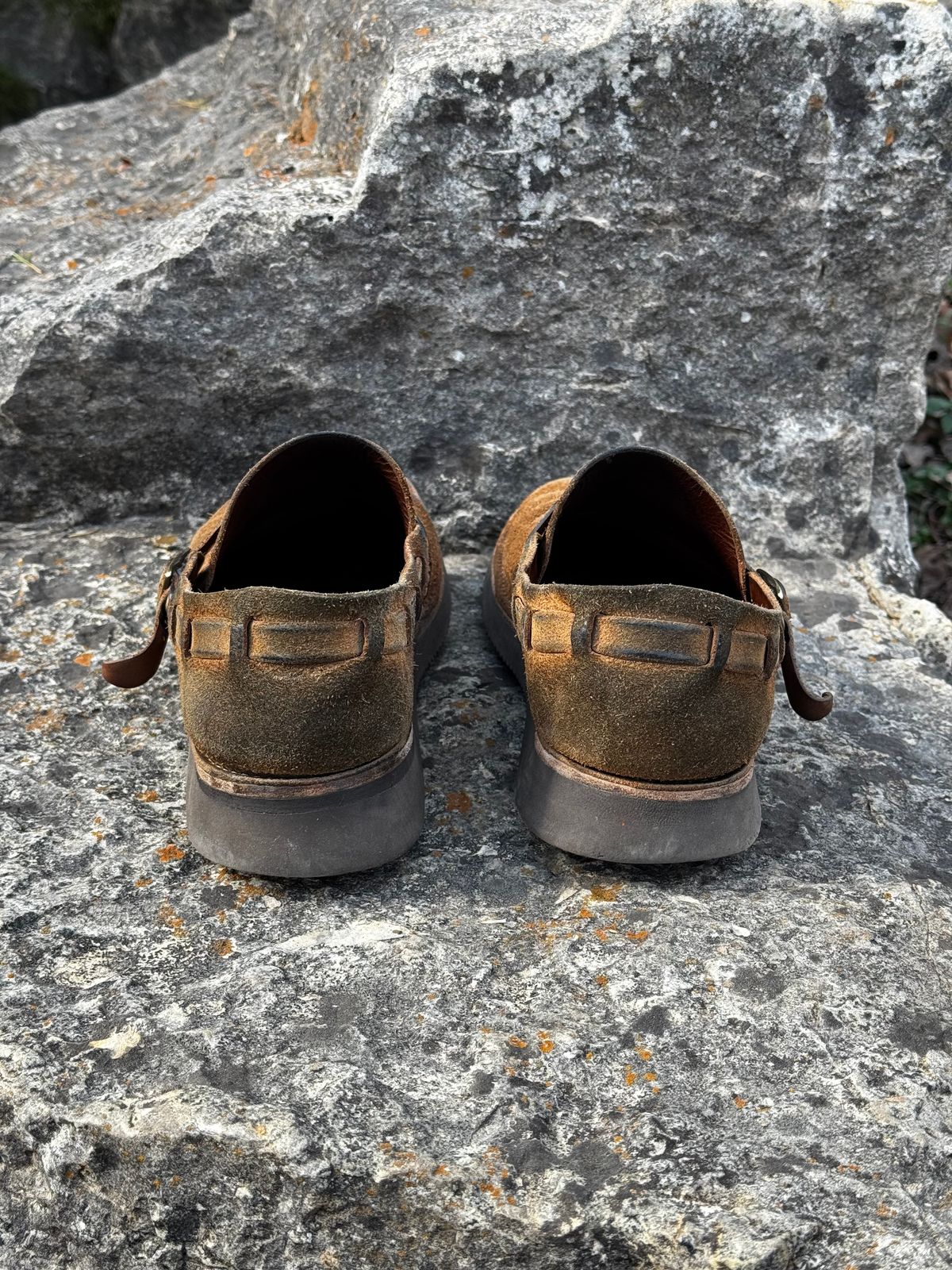 Photo by missouridenimdad on February 26, 2026 of the Oak Street Bootmakers Country Loafer in Horween Natural Chromexcel Roughout.