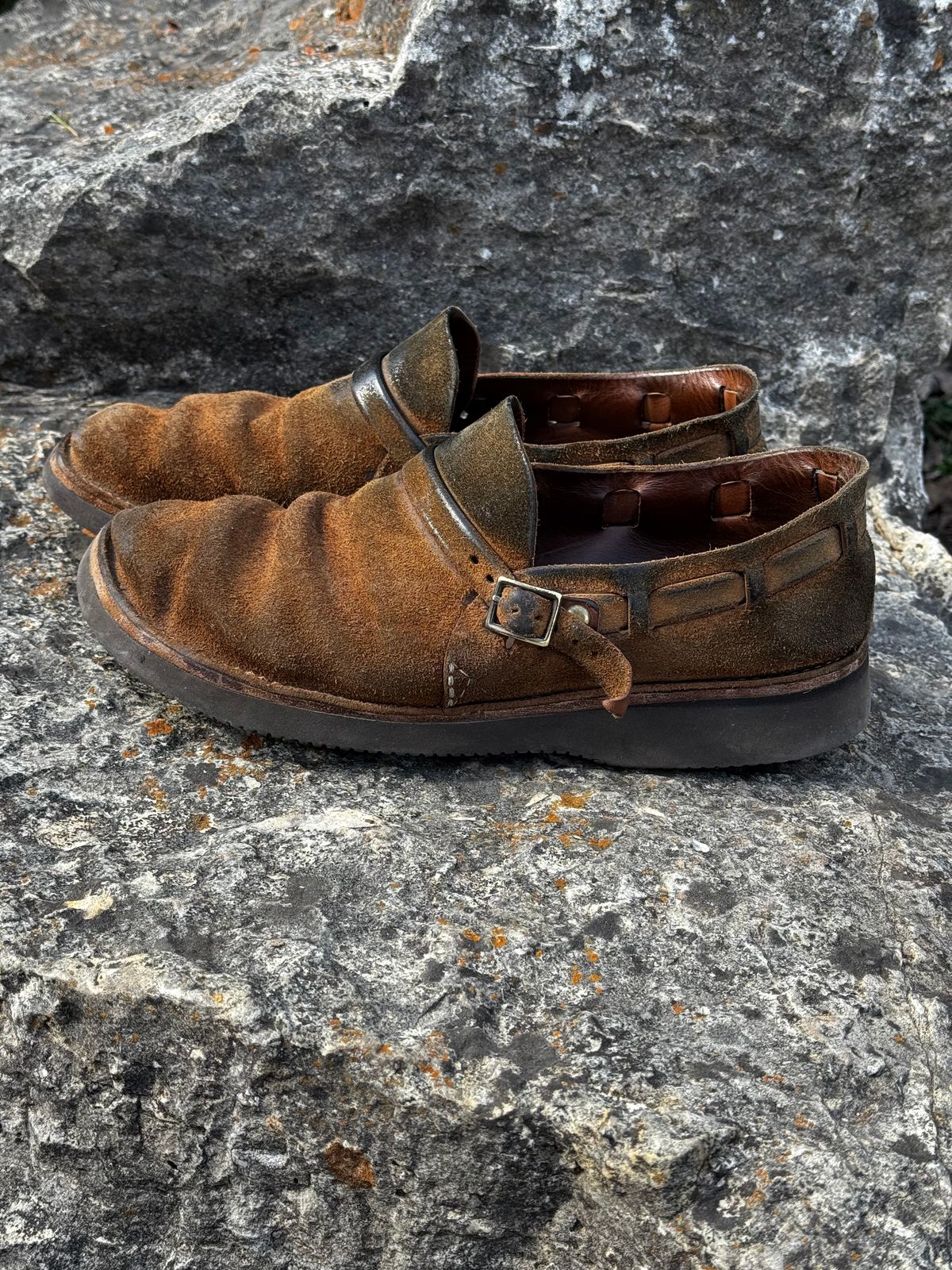 Photo by missouridenimdad on February 26, 2026 of the Oak Street Bootmakers Country Loafer in Horween Natural Chromexcel Roughout.