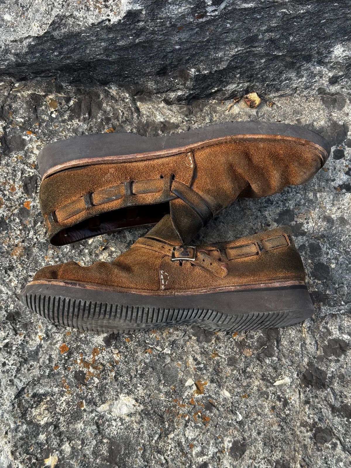 Photo by missouridenimdad on February 26, 2026 of the Oak Street Bootmakers Country Loafer in Horween Natural Chromexcel Roughout.