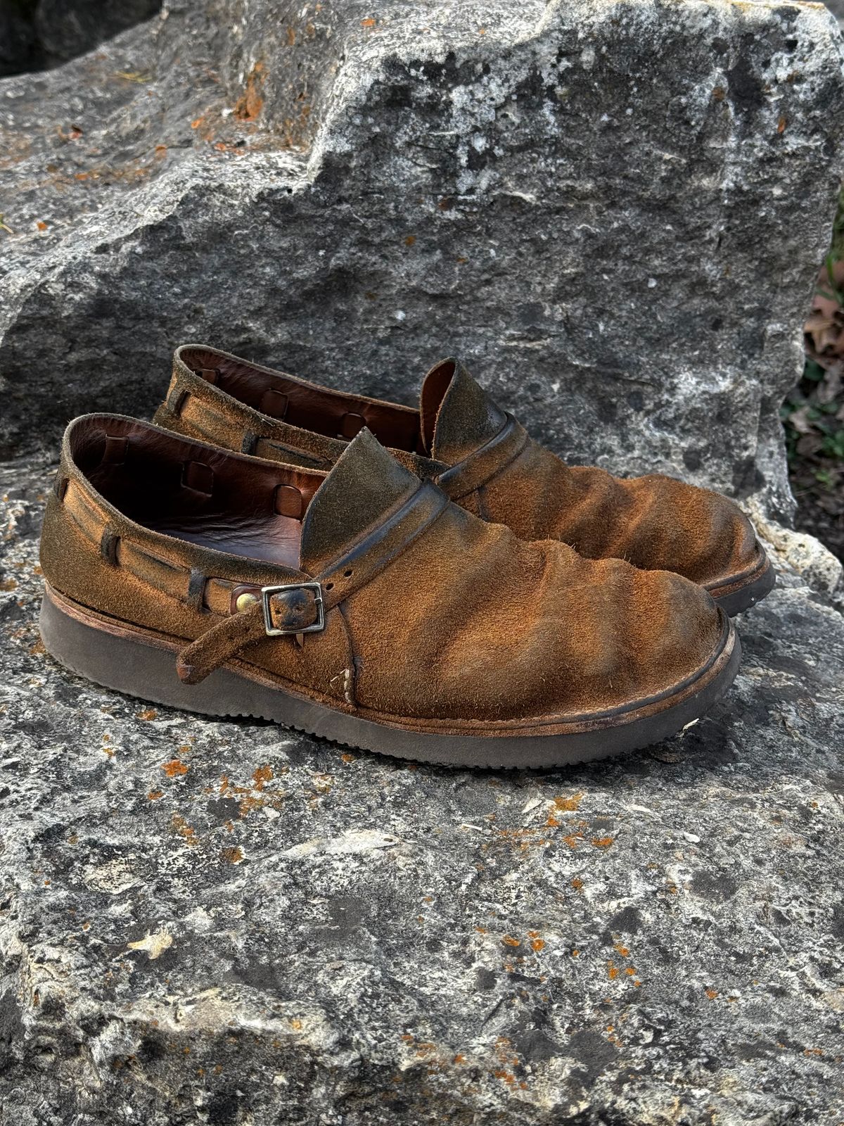 Photo by missouridenimdad on February 26, 2026 of the Oak Street Bootmakers Country Loafer in Horween Natural Chromexcel Roughout.