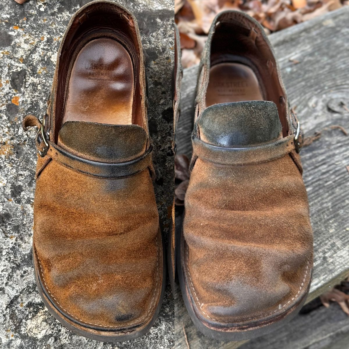 Photo by missouridenimdad on March 31, 2026 of the Oak Street Bootmakers Country Loafer in Horween Natural Chromexcel Roughout.