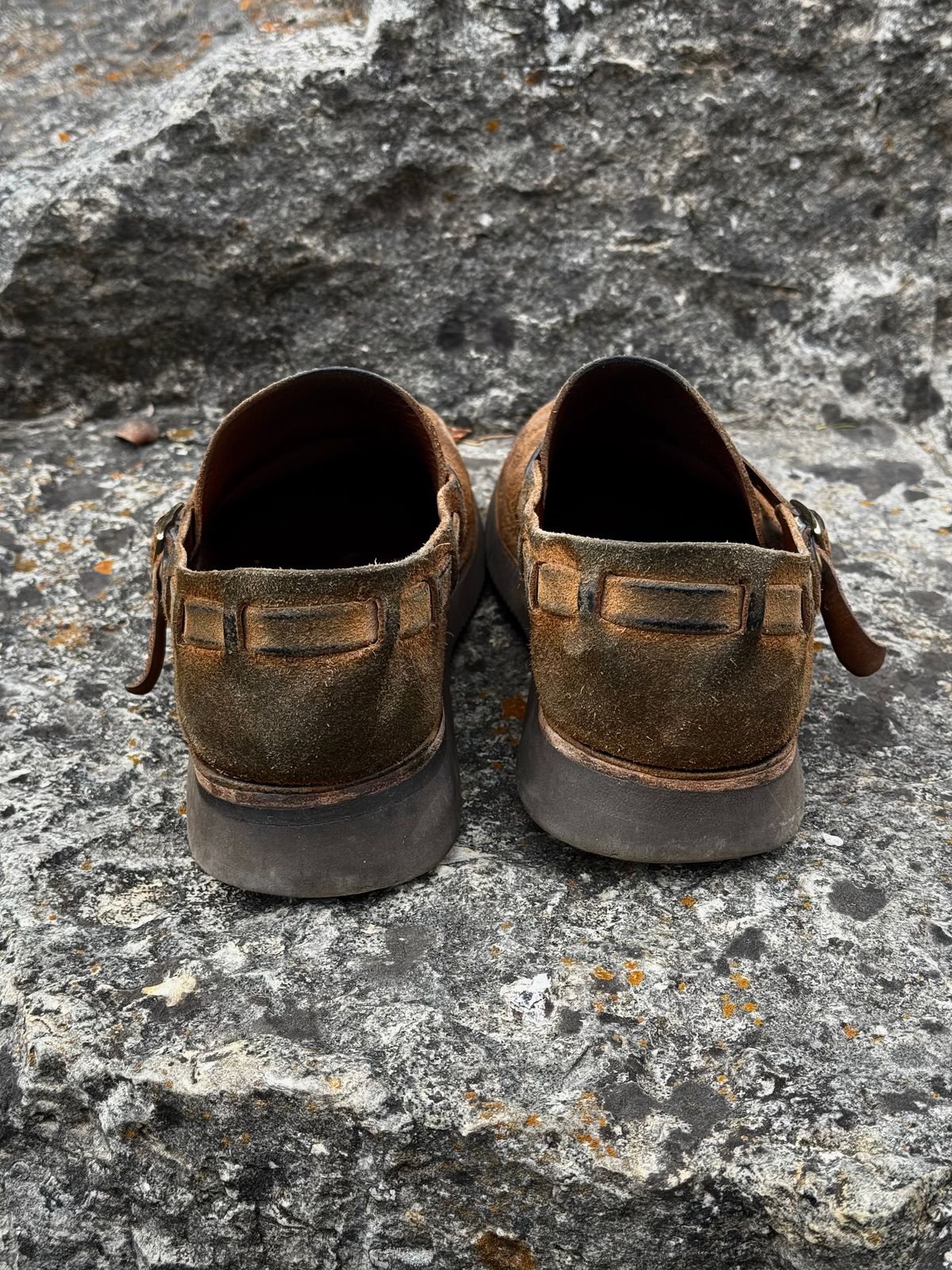 Photo by missouridenimdad on March 31, 2026 of the Oak Street Bootmakers Country Loafer in Horween Natural Chromexcel Roughout.