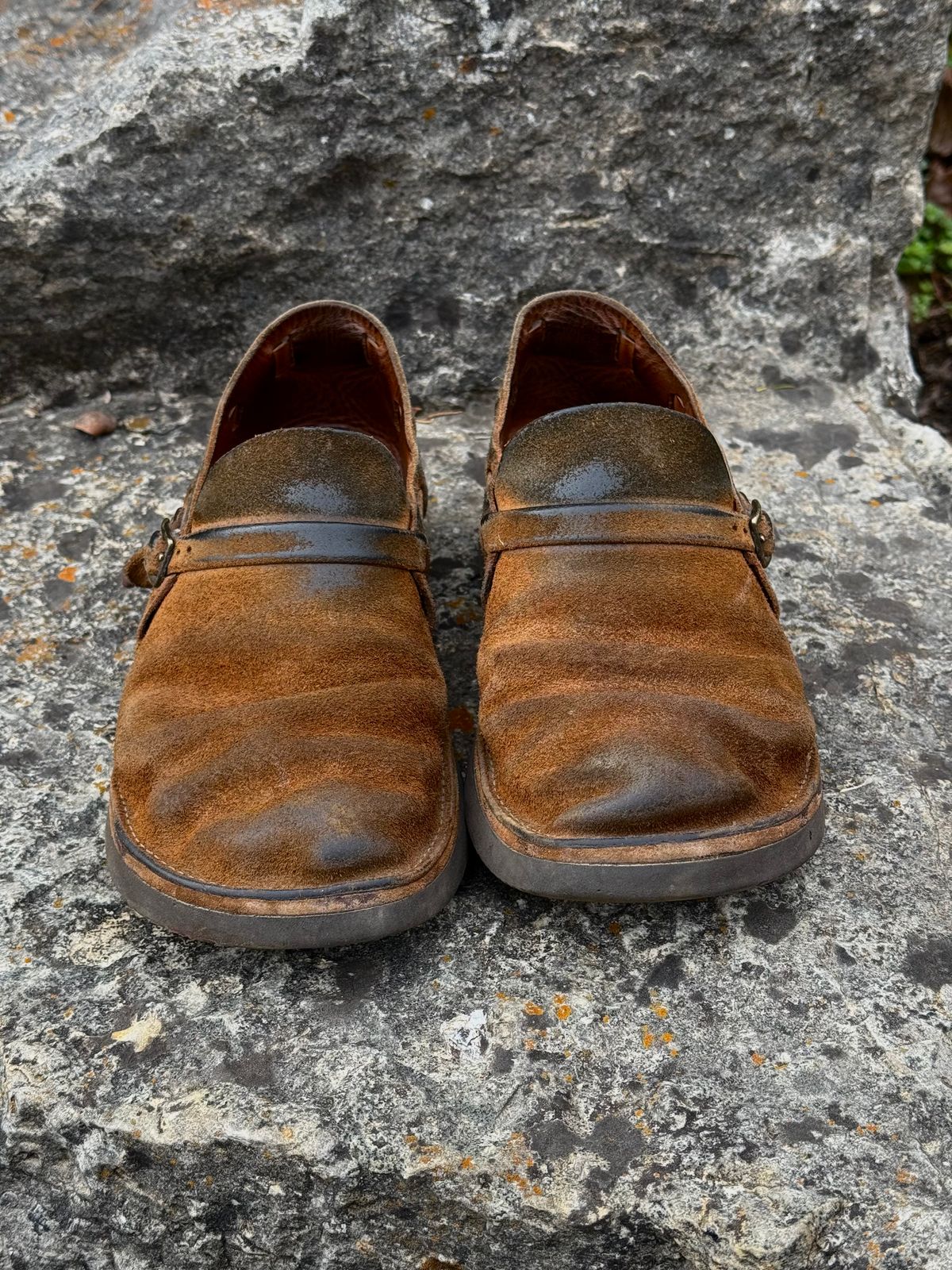Photo by missouridenimdad on March 31, 2026 of the Oak Street Bootmakers Country Loafer in Horween Natural Chromexcel Roughout.