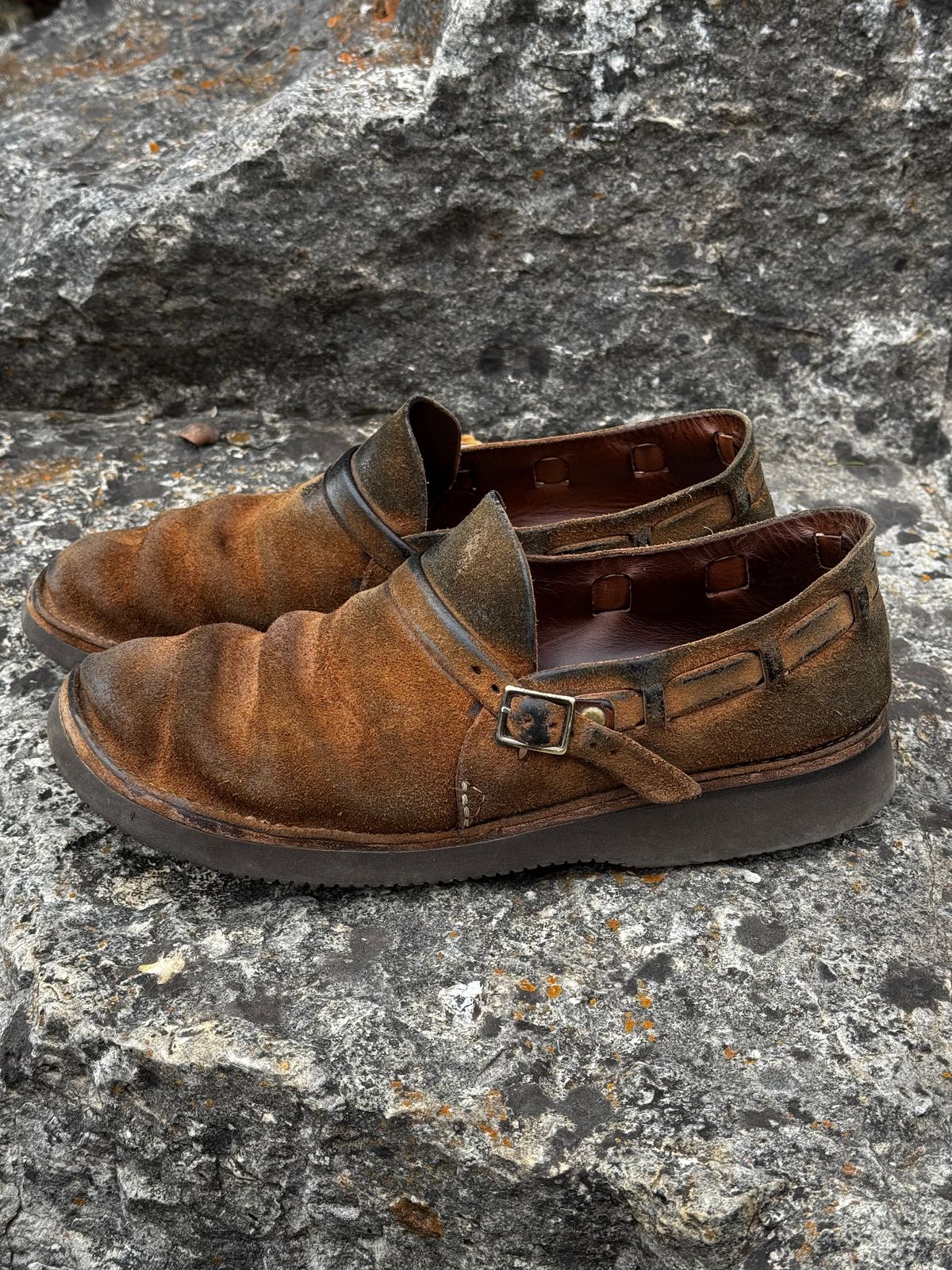 Photo by missouridenimdad on March 31, 2026 of the Oak Street Bootmakers Country Loafer in Horween Natural Chromexcel Roughout.