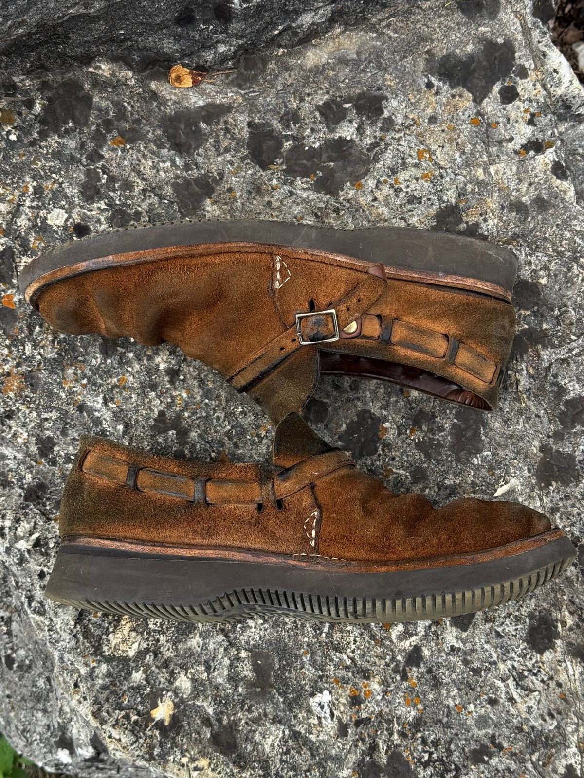 Photo by missouridenimdad on March 31, 2026 of the Oak Street Bootmakers Country Loafer in Horween Natural Chromexcel Roughout.