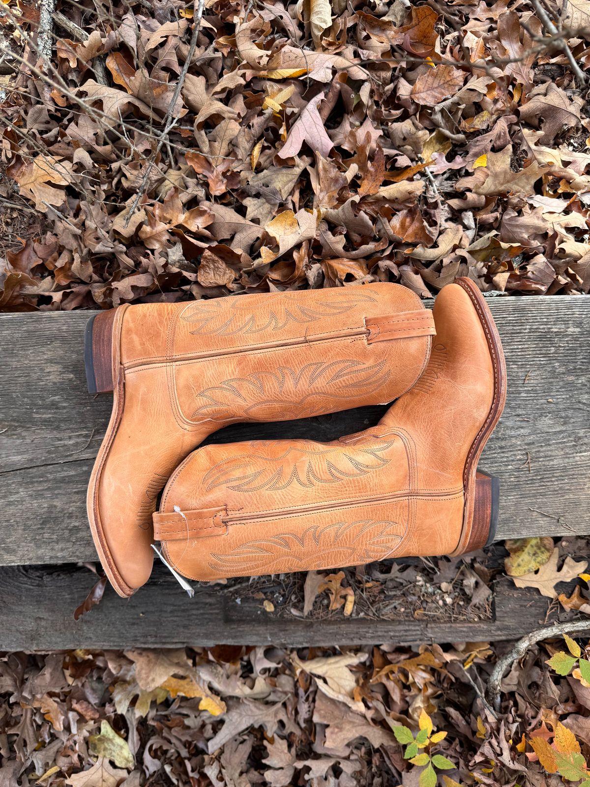 Photo by missouridenimdad on November 10, 2025 of the Pearl Boot Company Mens Roper Heel in Horween Natural Derby.