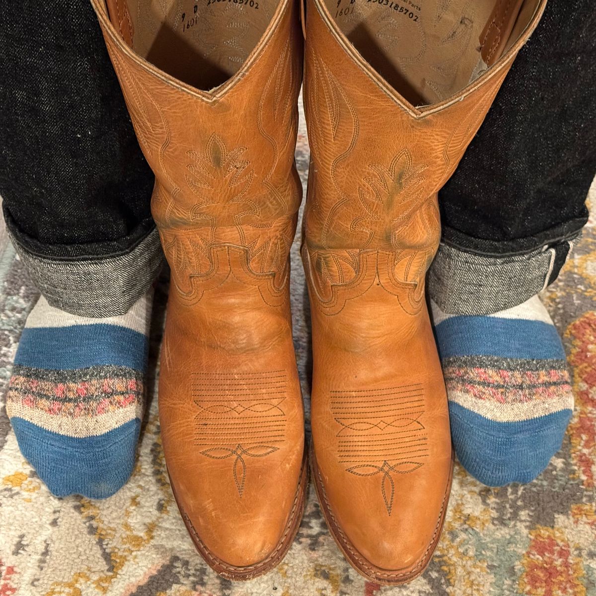 Photo by missouridenimdad on December 17, 2025 of the Pearl Boot Company Mens Roper Heel in Horween Natural Derby.