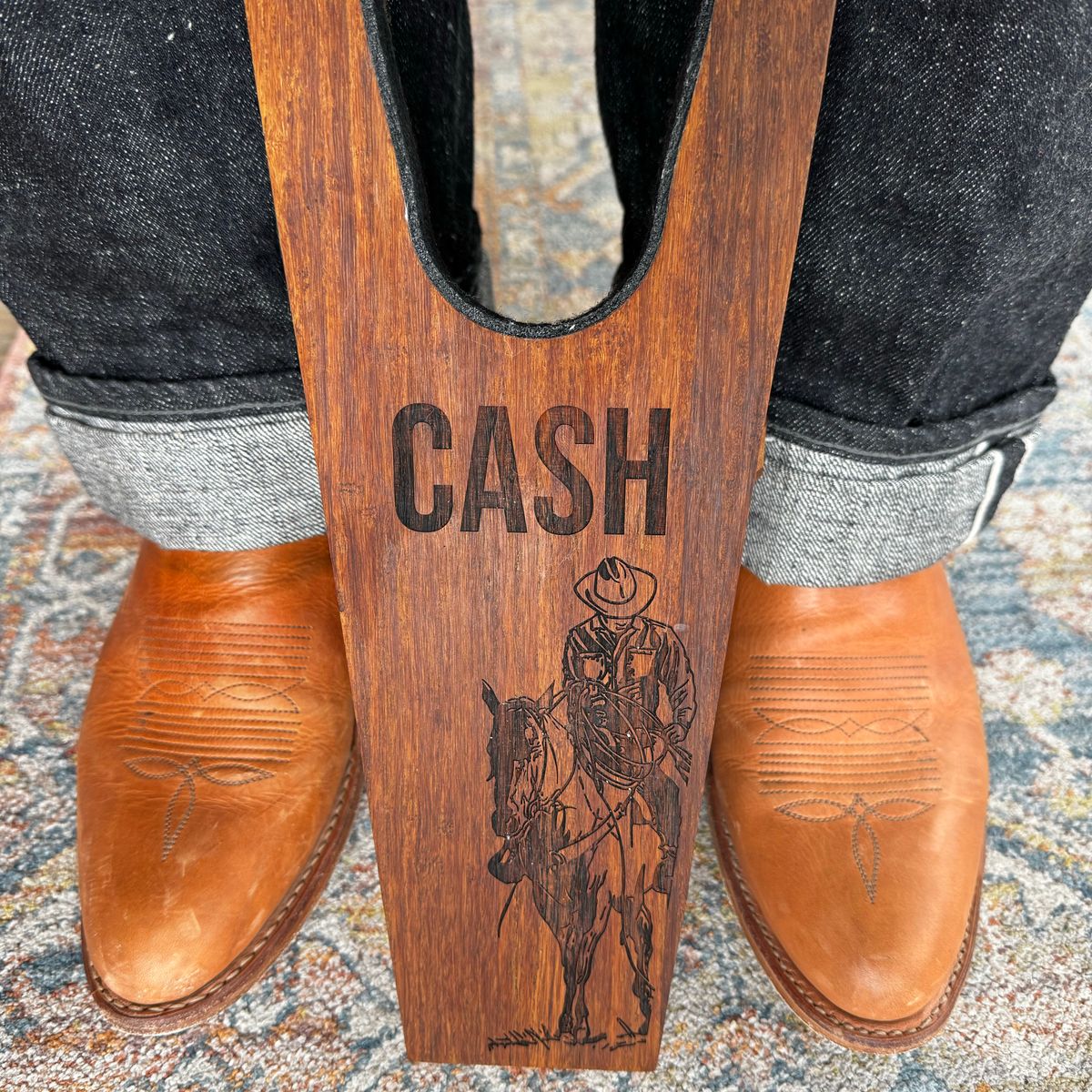 Photo by missouridenimdad on January 4, 2026 of the Pearl Boot Company Mens Roper Heel in Horween Natural Derby.