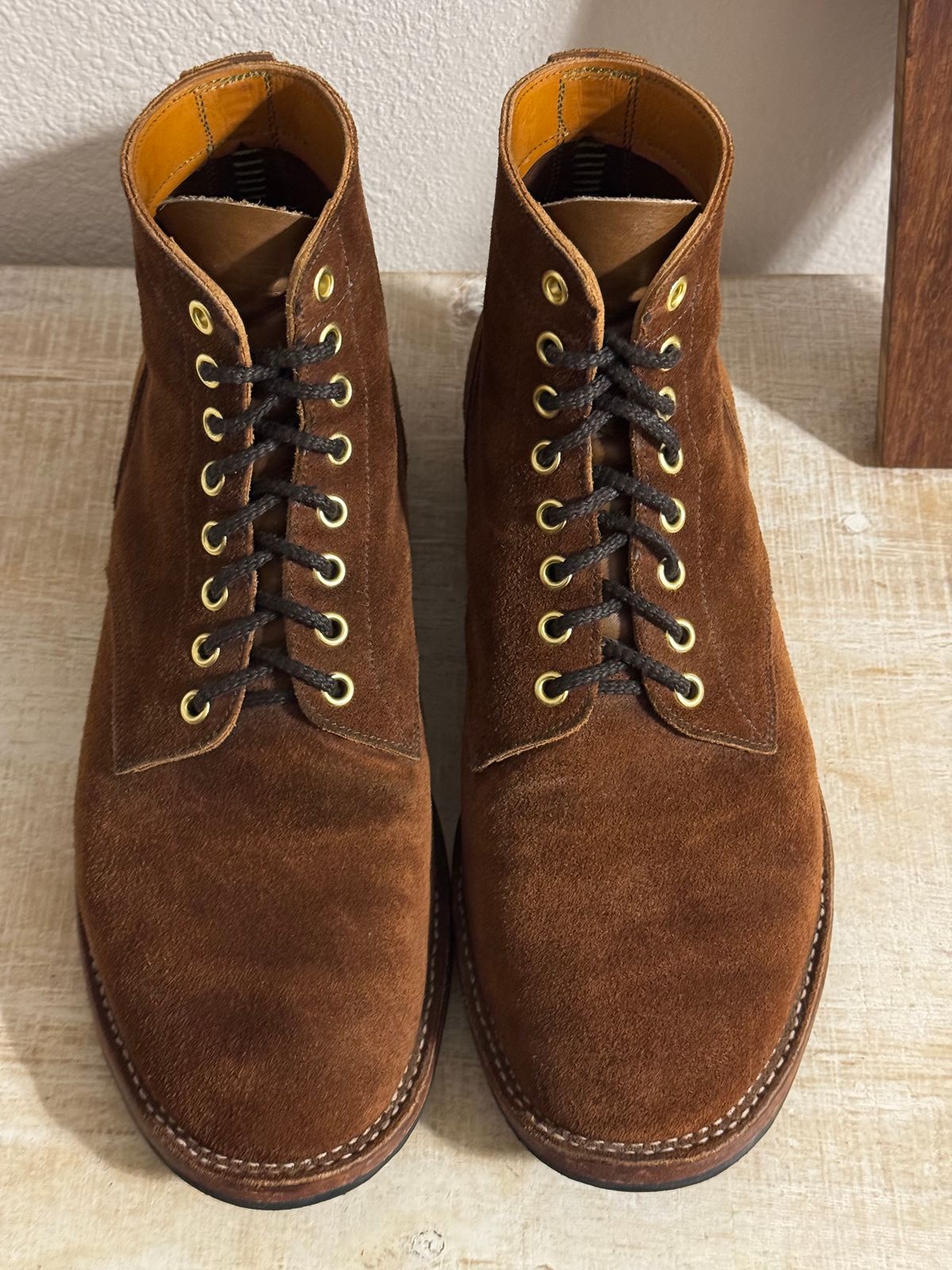 Photo by missouridenimdad on April 22, 2026 of the New River Boot BARKSDALE in Horween Austin Roughout.