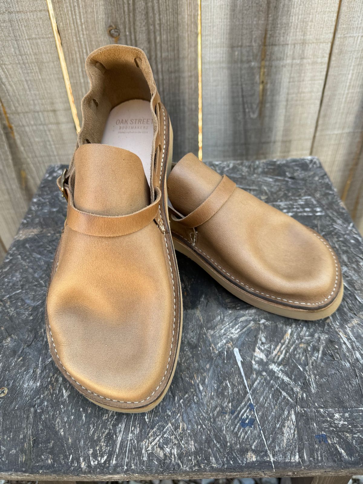 Photo by missouridenimdad on April 12, 2024 of the Oak Street Bootmakers Country Loafer in Horween Natural Chromexcel.