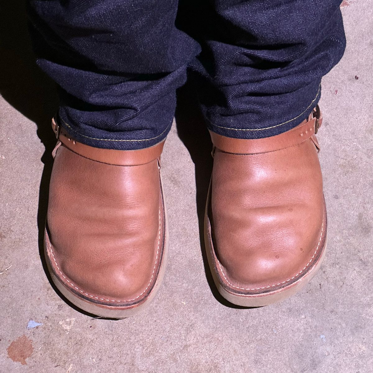 Photo by missouridenimdad on April 26, 2024 of the Oak Street Bootmakers Country Loafer in Horween Natural Chromexcel.