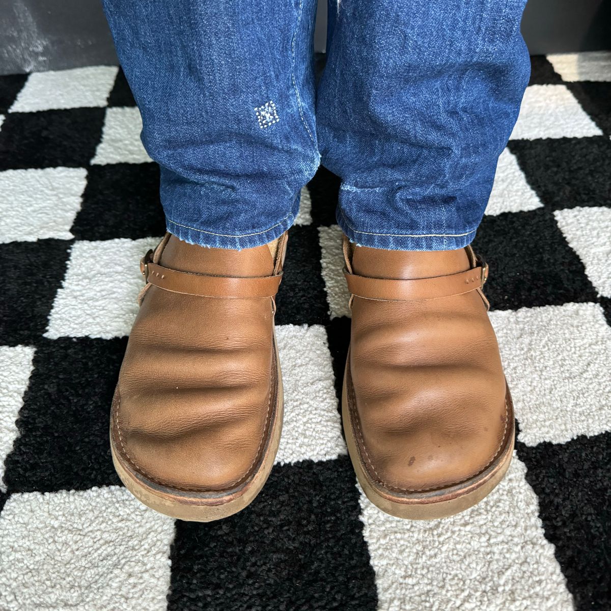 Photo by missouridenimdad on April 28, 2024 of the Oak Street Bootmakers Country Loafer in Horween Natural Chromexcel.