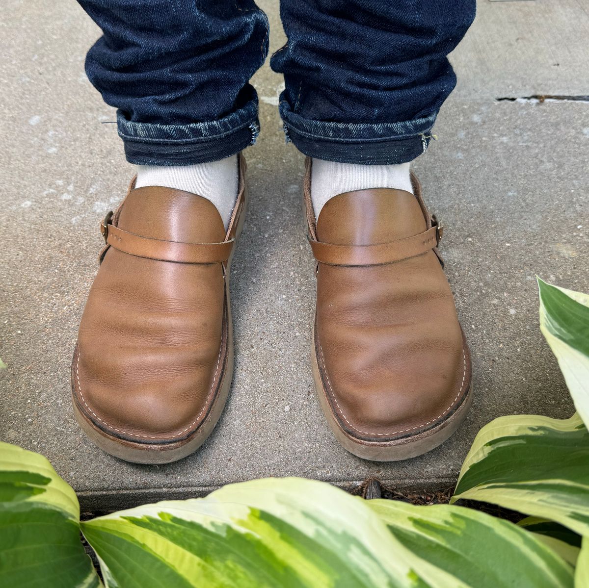 Photo by missouridenimdad on May 4, 2024 of the Oak Street Bootmakers Country Loafer in Horween Natural Chromexcel.