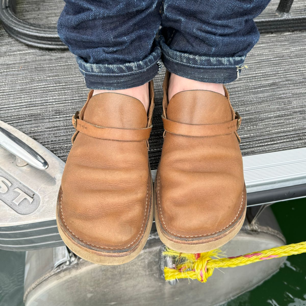 Photo by missouridenimdad on May 6, 2024 of the Oak Street Bootmakers Country Loafer in Horween Natural Chromexcel.