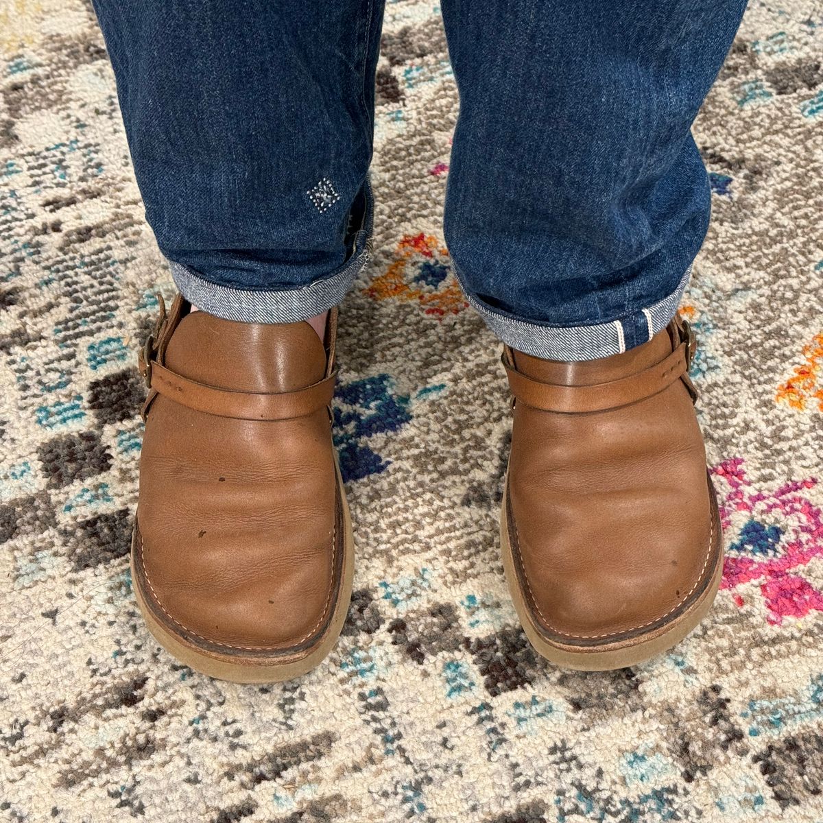 Photo by missouridenimdad on May 11, 2024 of the Oak Street Bootmakers Country Loafer in Horween Natural Chromexcel.