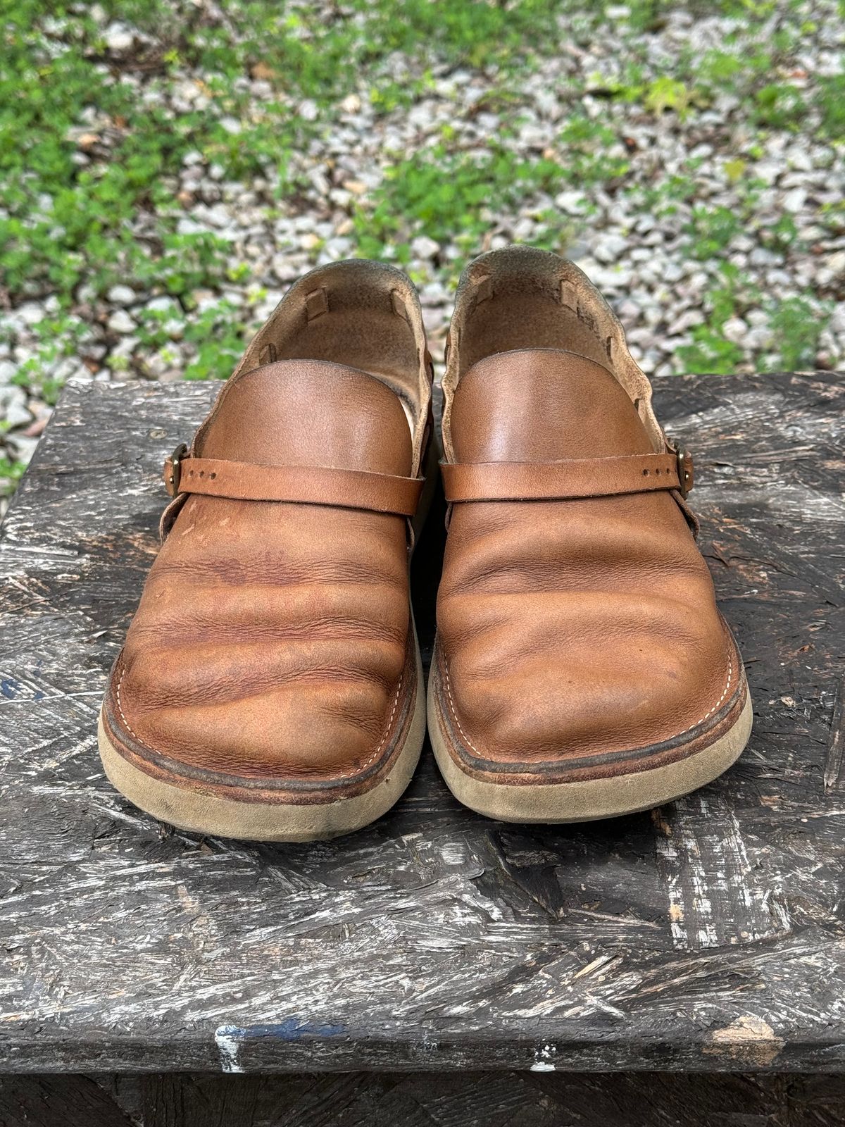 Photo by missouridenimdad on May 14, 2024 of the Oak Street Bootmakers Country Loafer in Horween Natural Chromexcel.