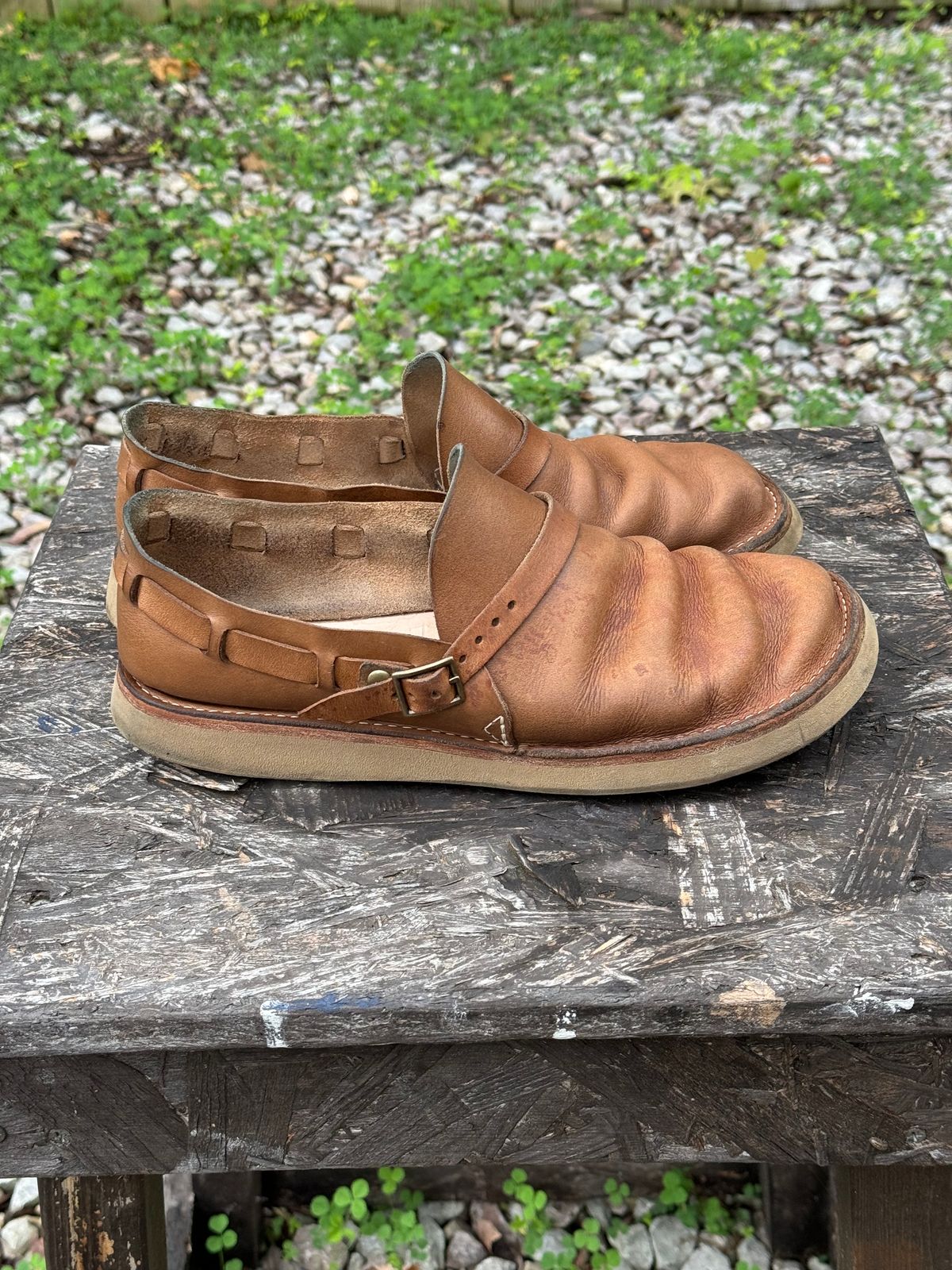 Photo by missouridenimdad on May 14, 2024 of the Oak Street Bootmakers Country Loafer in Horween Natural Chromexcel.