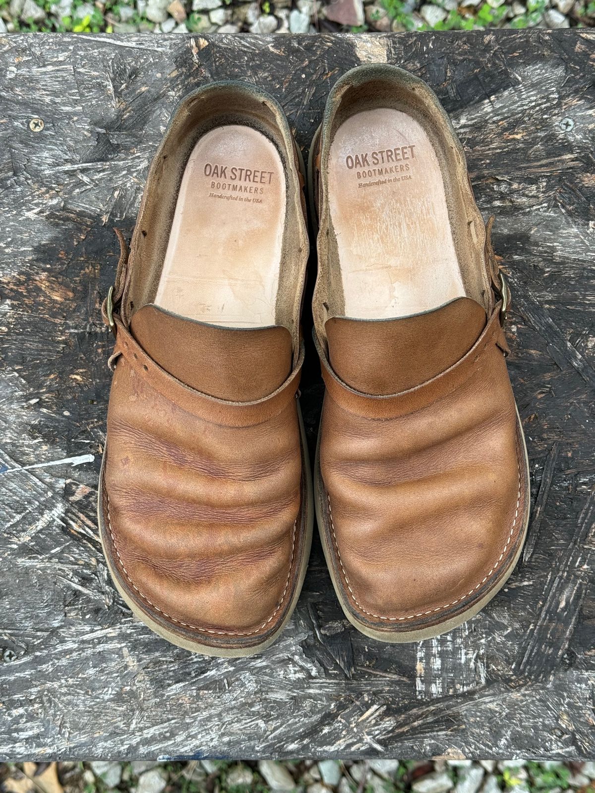 Photo by missouridenimdad on May 14, 2024 of the Oak Street Bootmakers Country Loafer in Horween Natural Chromexcel.