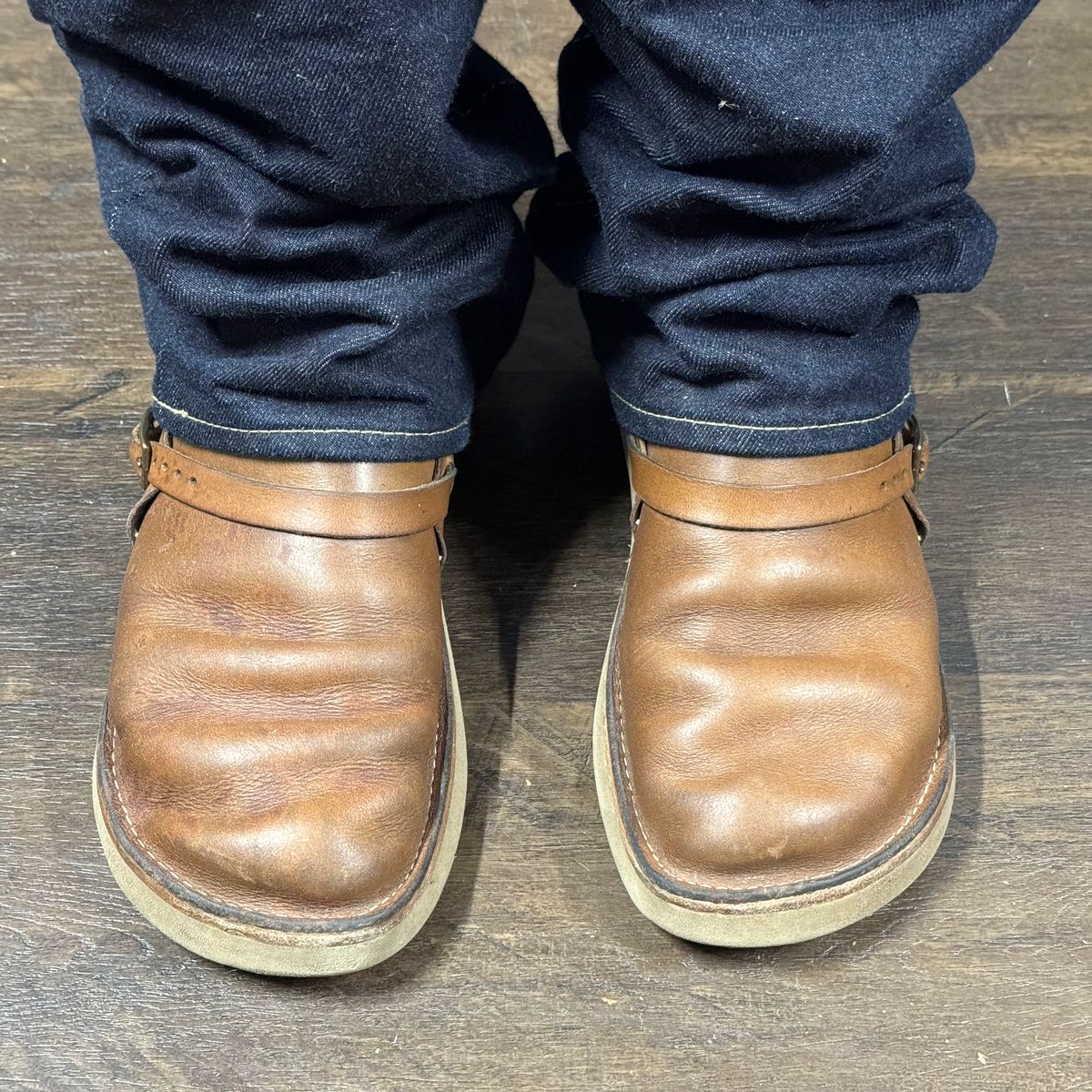 Photo by missouridenimdad on May 16, 2024 of the Oak Street Bootmakers Country Loafer in Horween Natural Chromexcel.