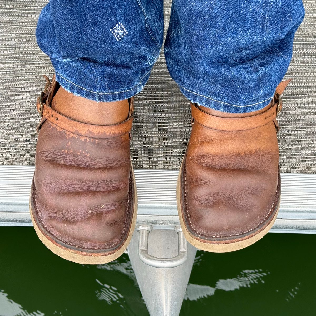 Photo by missouridenimdad on May 16, 2024 of the Oak Street Bootmakers Country Loafer in Horween Natural Chromexcel.