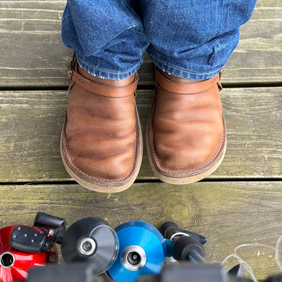 Photo by missouridenimdad on May 17, 2024 of the Oak Street Bootmakers Country Loafer in Horween Natural Chromexcel.