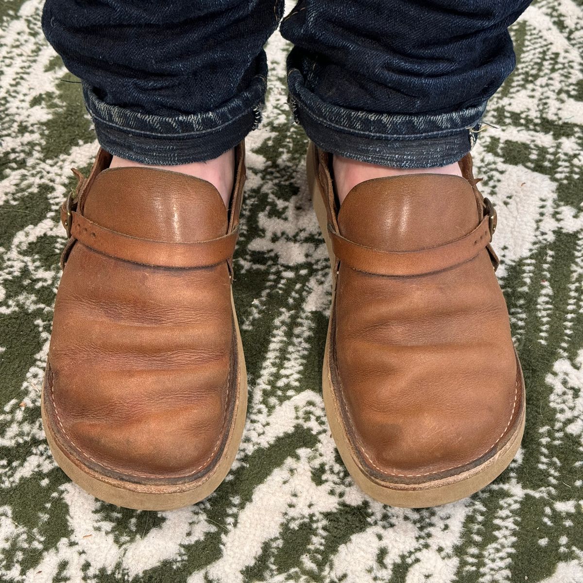 Photo by missouridenimdad on May 23, 2024 of the Oak Street Bootmakers Country Loafer in Horween Natural Chromexcel.