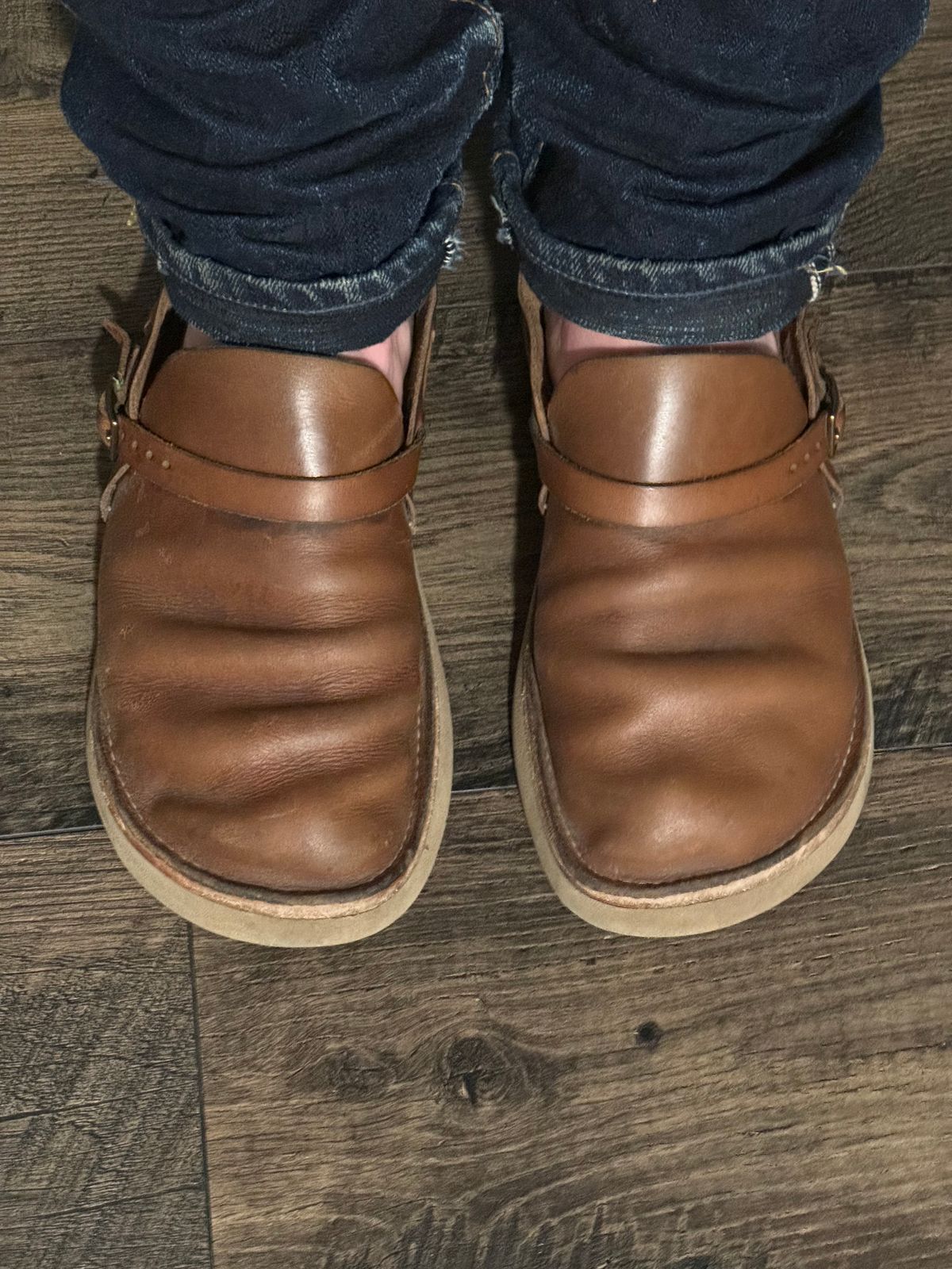 Photo by missouridenimdad on May 25, 2024 of the Oak Street Bootmakers Country Loafer in Horween Natural Chromexcel.