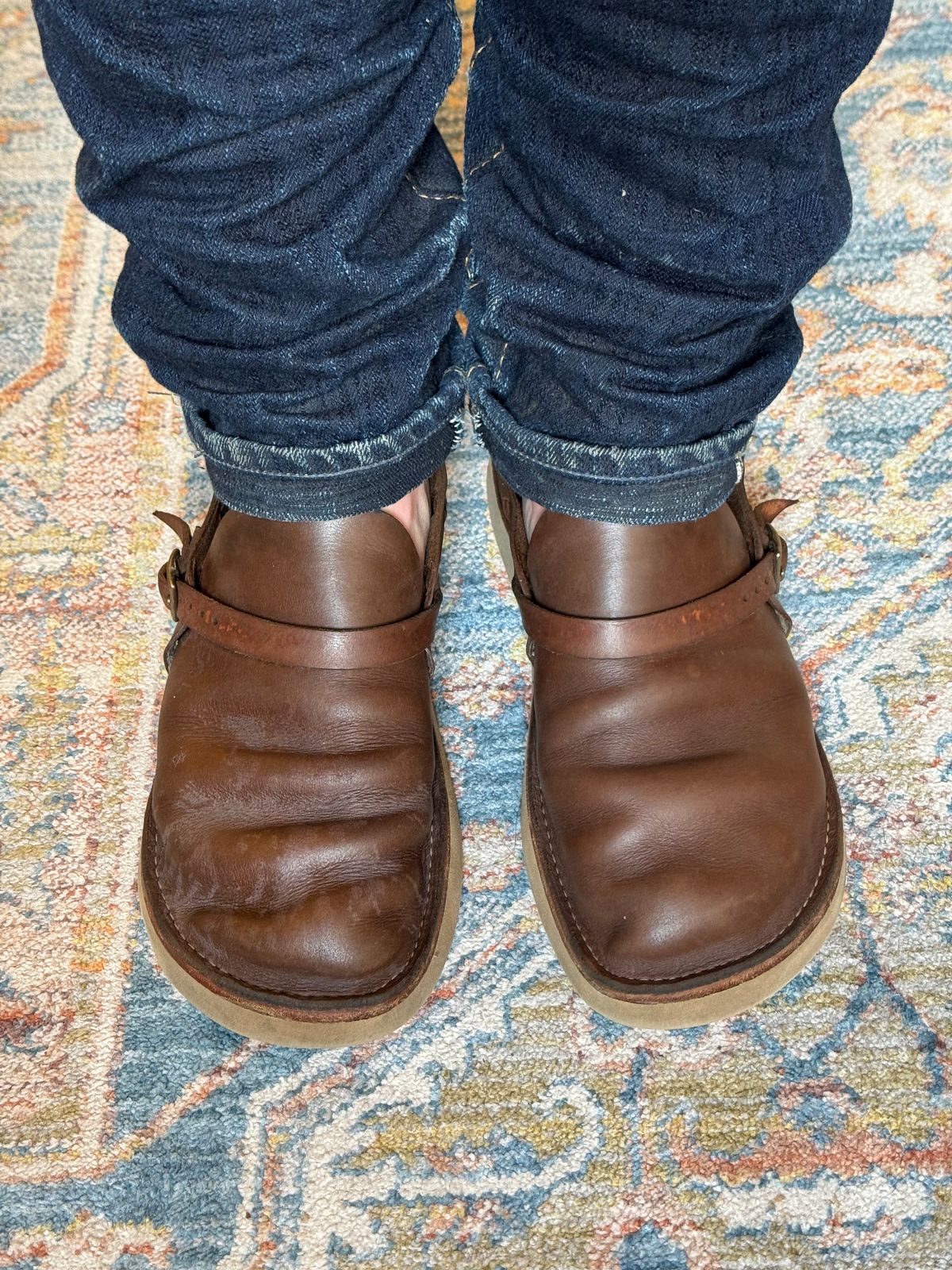 Photo by missouridenimdad on May 26, 2024 of the Oak Street Bootmakers Country Loafer in Horween Natural Chromexcel.