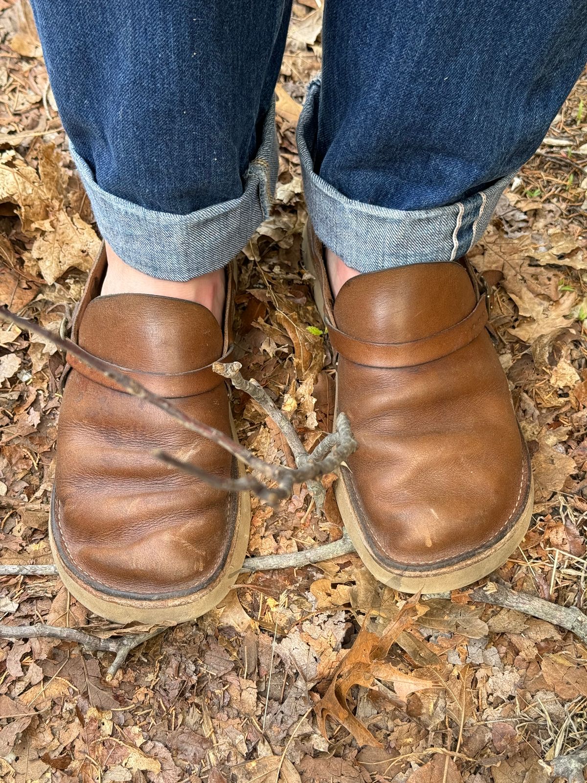 Photo by missouridenimdad on May 29, 2024 of the Oak Street Bootmakers Country Loafer in Horween Natural Chromexcel.