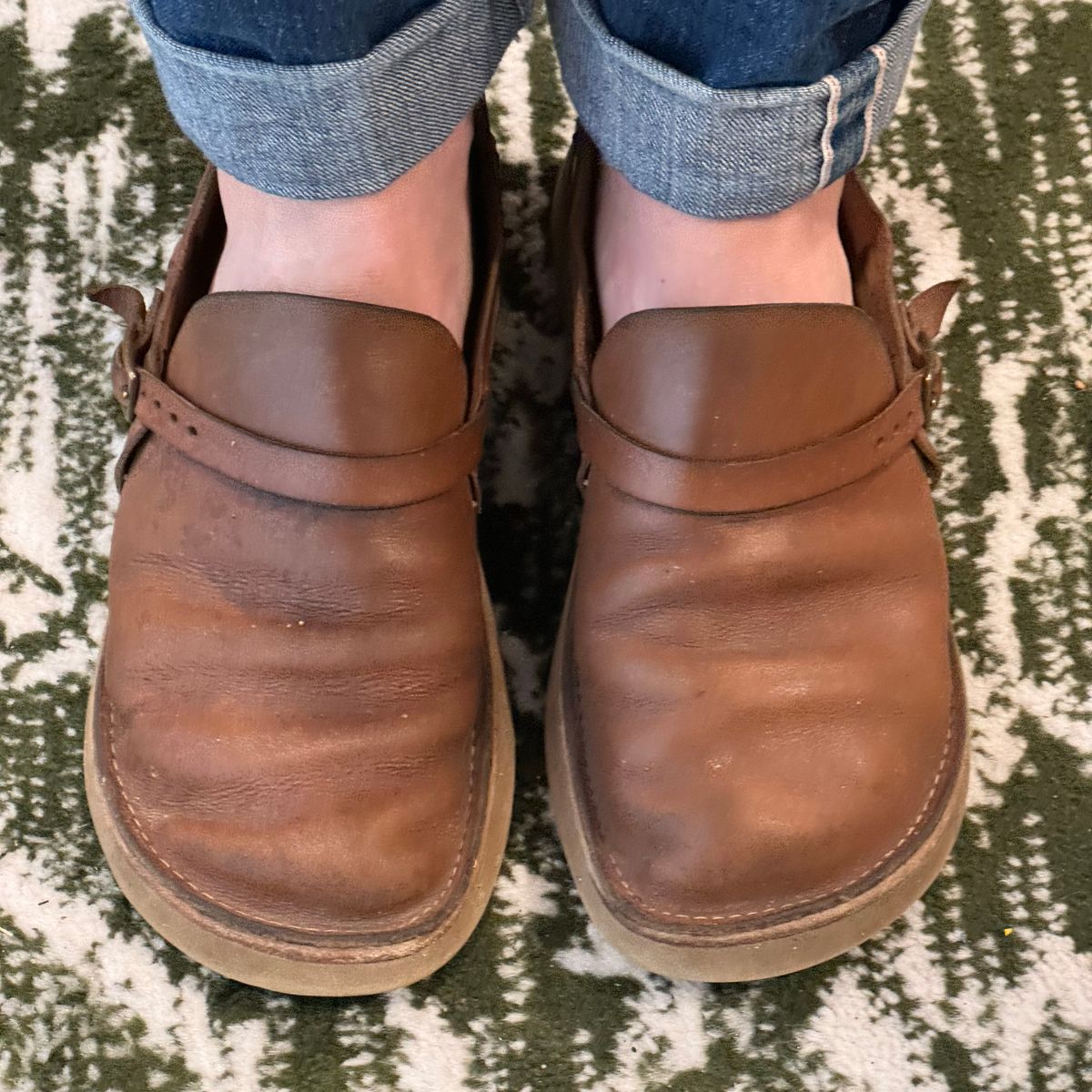 Photo by missouridenimdad on May 31, 2024 of the Oak Street Bootmakers Country Loafer in Horween Natural Chromexcel.