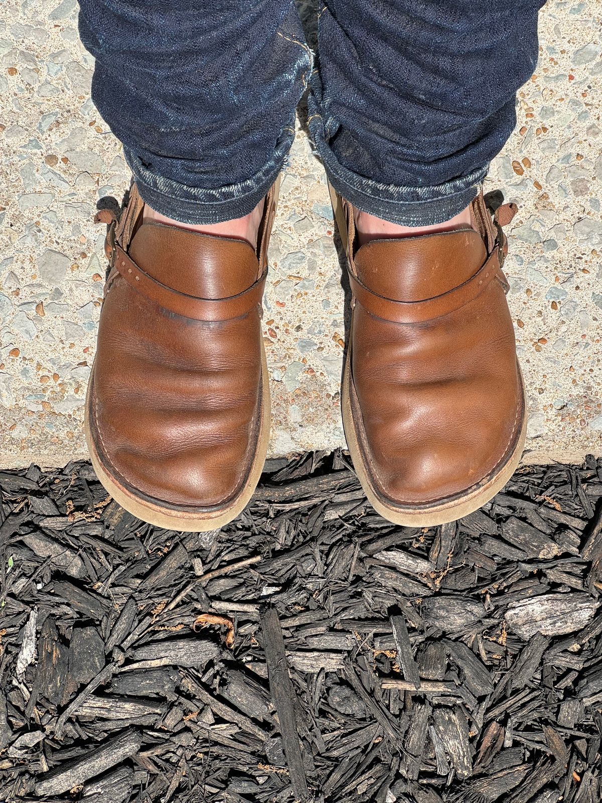 Photo by missouridenimdad on June 5, 2024 of the Oak Street Bootmakers Country Loafer in Horween Natural Chromexcel.