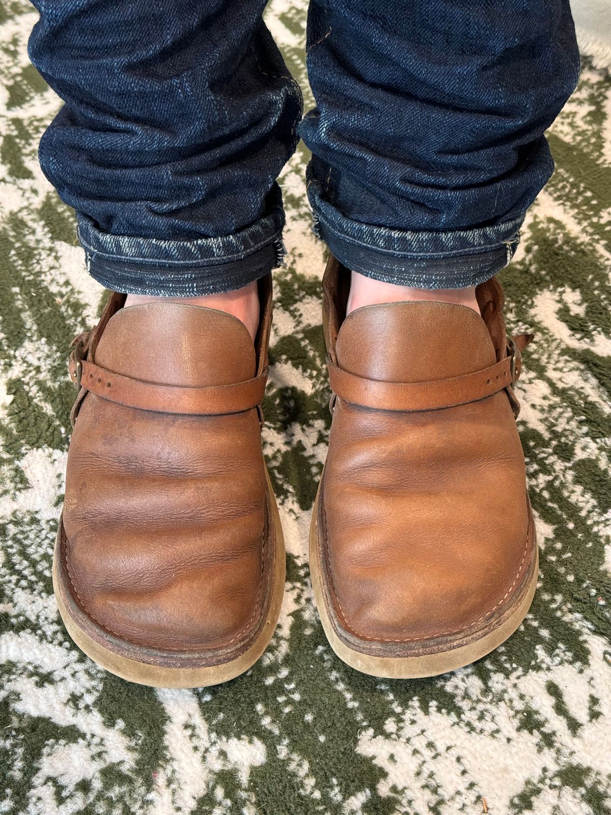 Photo by missouridenimdad on June 9, 2024 of the Oak Street Bootmakers Country Loafer in Horween Natural Chromexcel.