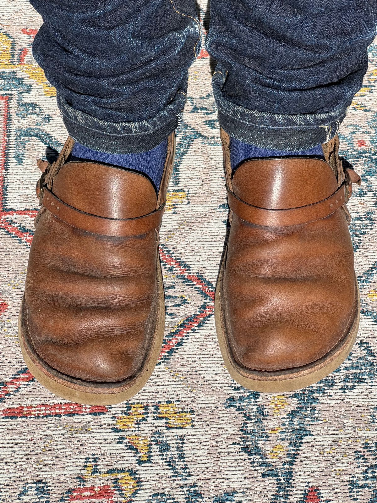 Photo by missouridenimdad on June 12, 2024 of the Oak Street Bootmakers Country Loafer in Horween Natural Chromexcel.
