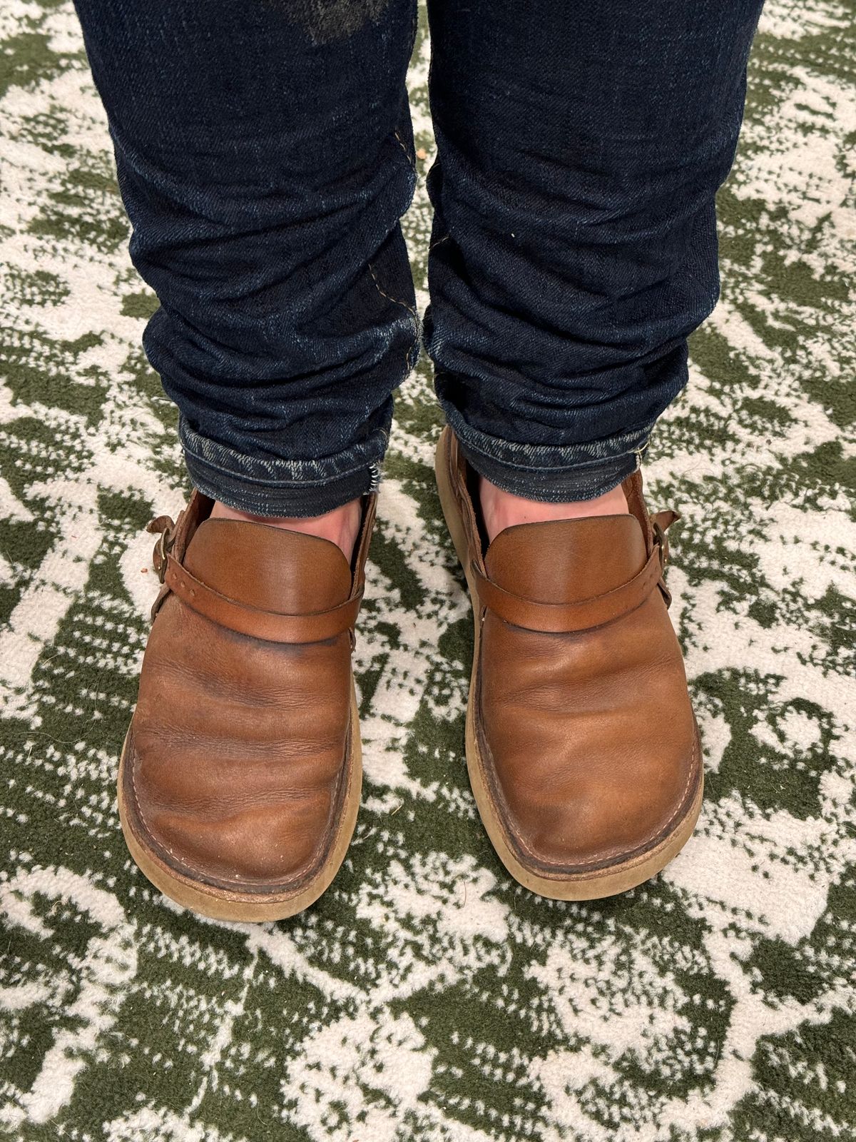 Photo by missouridenimdad on June 15, 2024 of the Oak Street Bootmakers Country Loafer in Horween Natural Chromexcel.
