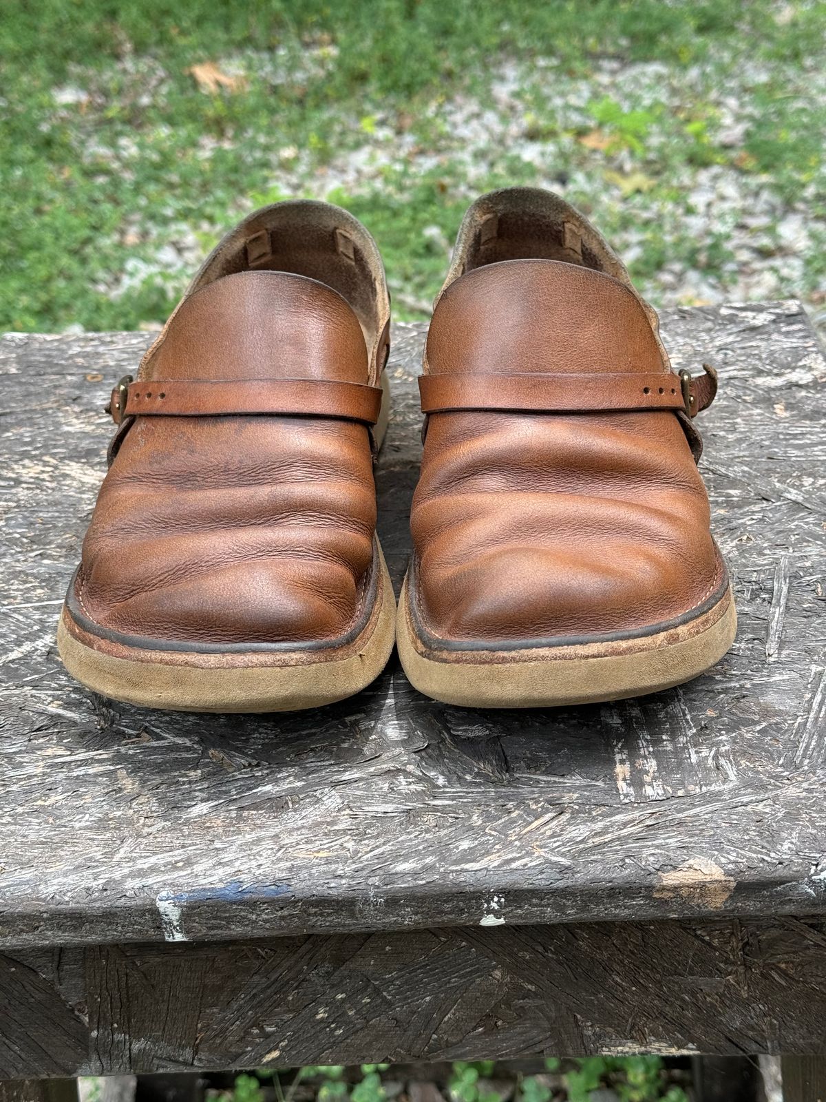 Photo by missouridenimdad on June 19, 2024 of the Oak Street Bootmakers Country Loafer in Horween Natural Chromexcel.