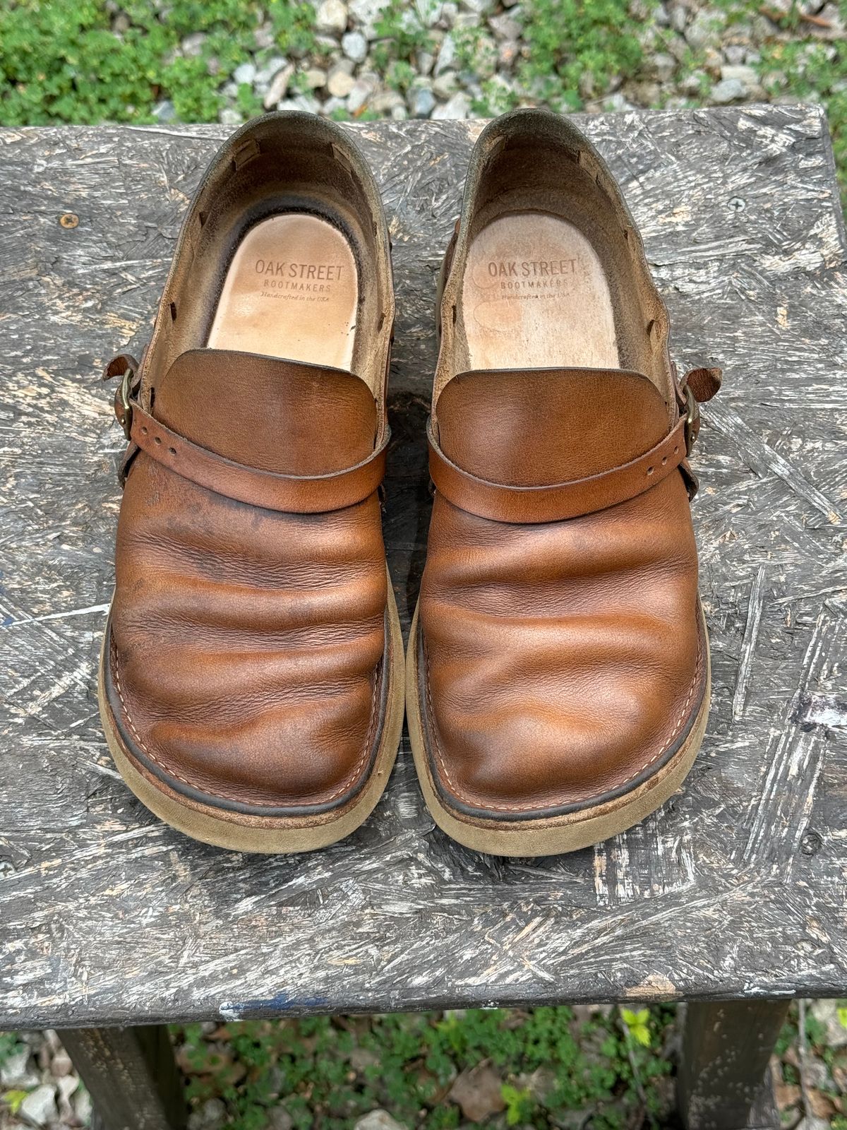 Photo by missouridenimdad on June 19, 2024 of the Oak Street Bootmakers Country Loafer in Horween Natural Chromexcel.