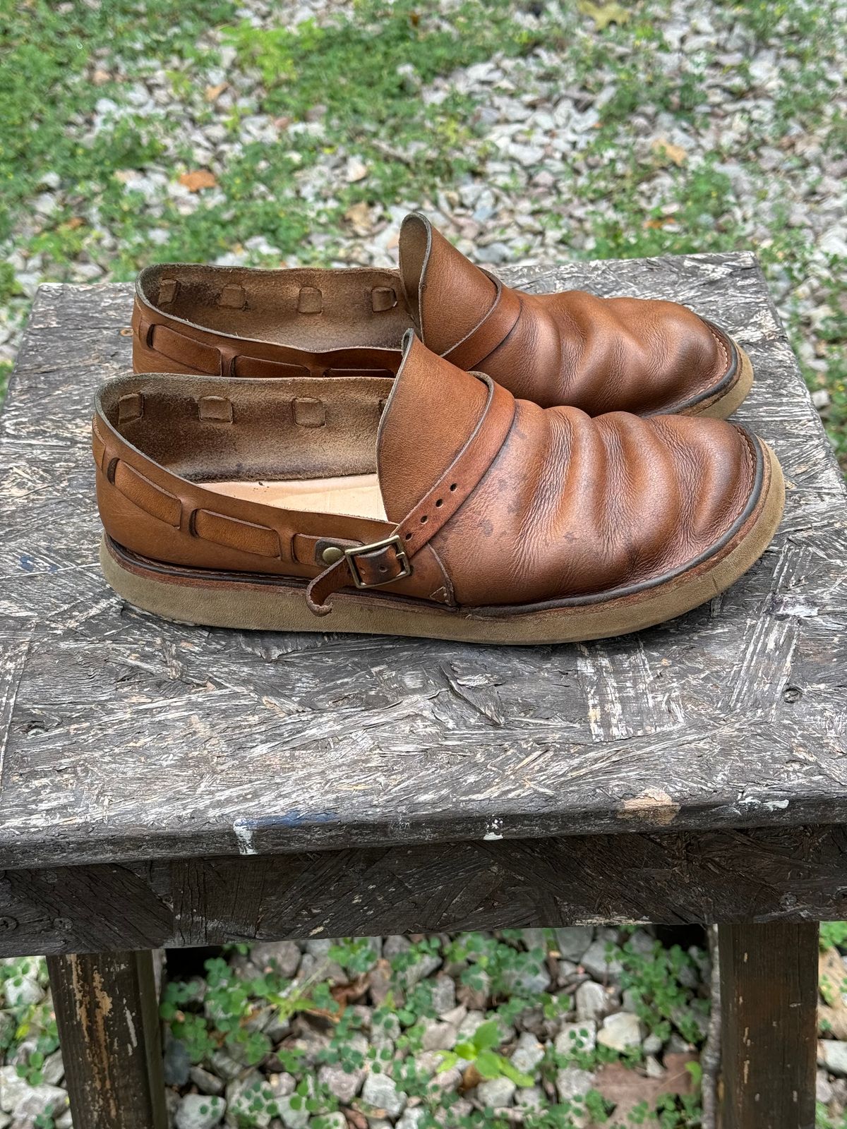 Photo by missouridenimdad on June 19, 2024 of the Oak Street Bootmakers Country Loafer in Horween Natural Chromexcel.