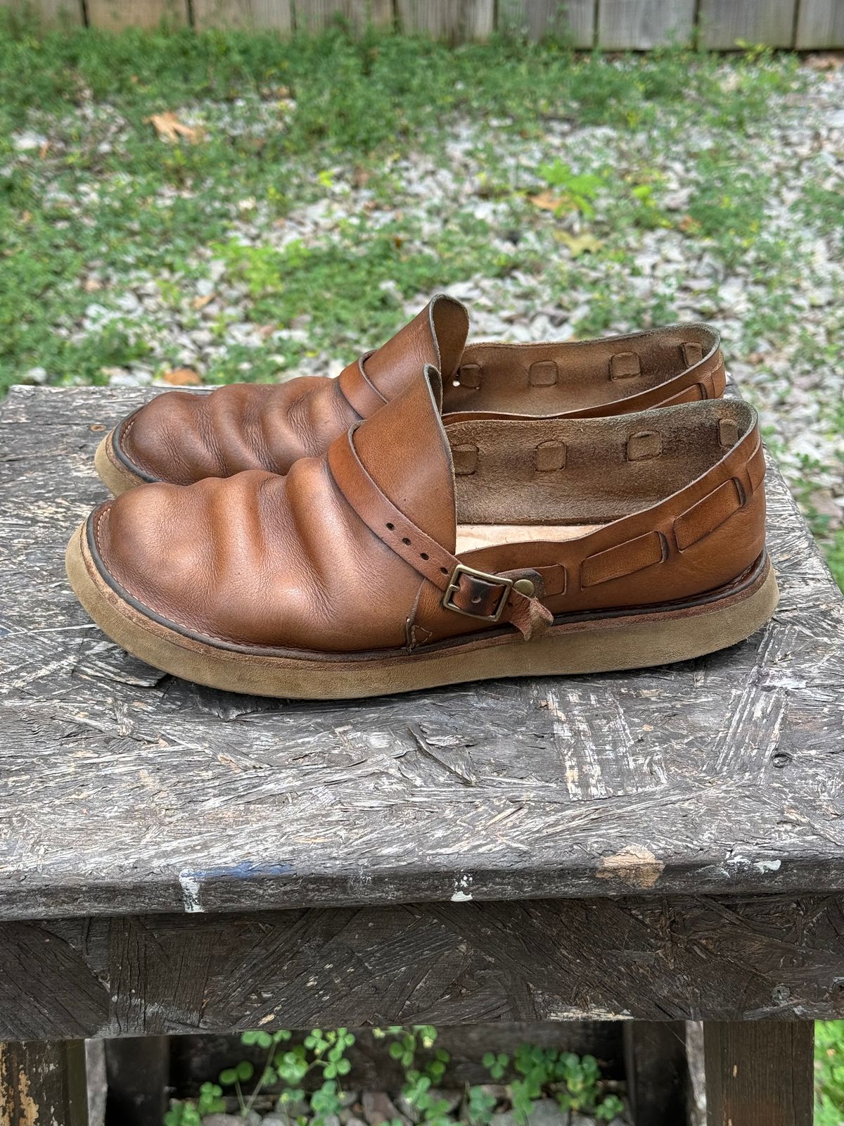 Photo by missouridenimdad on June 19, 2024 of the Oak Street Bootmakers Country Loafer in Horween Natural Chromexcel.