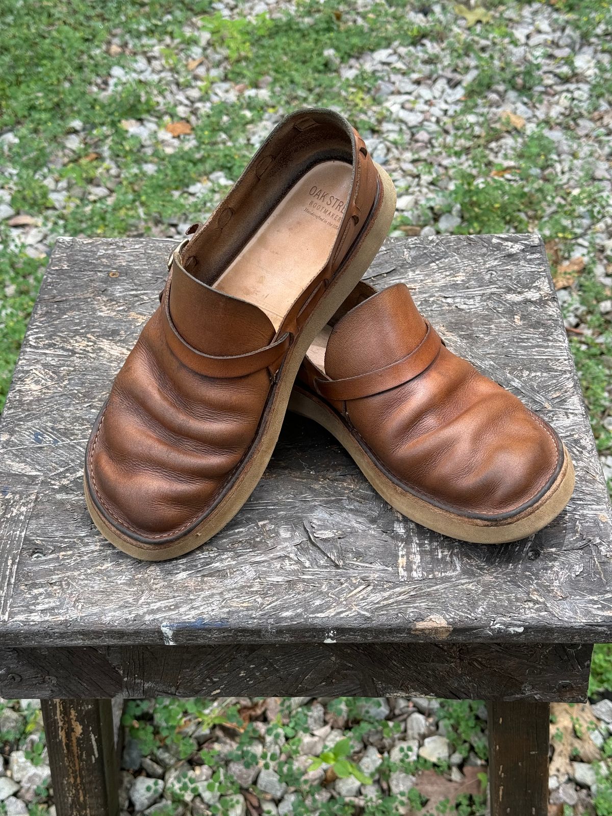 Photo by missouridenimdad on June 19, 2024 of the Oak Street Bootmakers Country Loafer in Horween Natural Chromexcel.