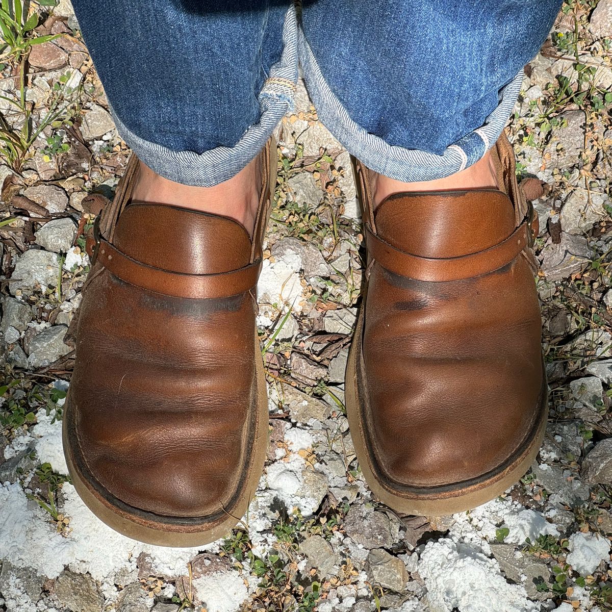 Photo by missouridenimdad on June 24, 2024 of the Oak Street Bootmakers Country Loafer in Horween Natural Chromexcel.