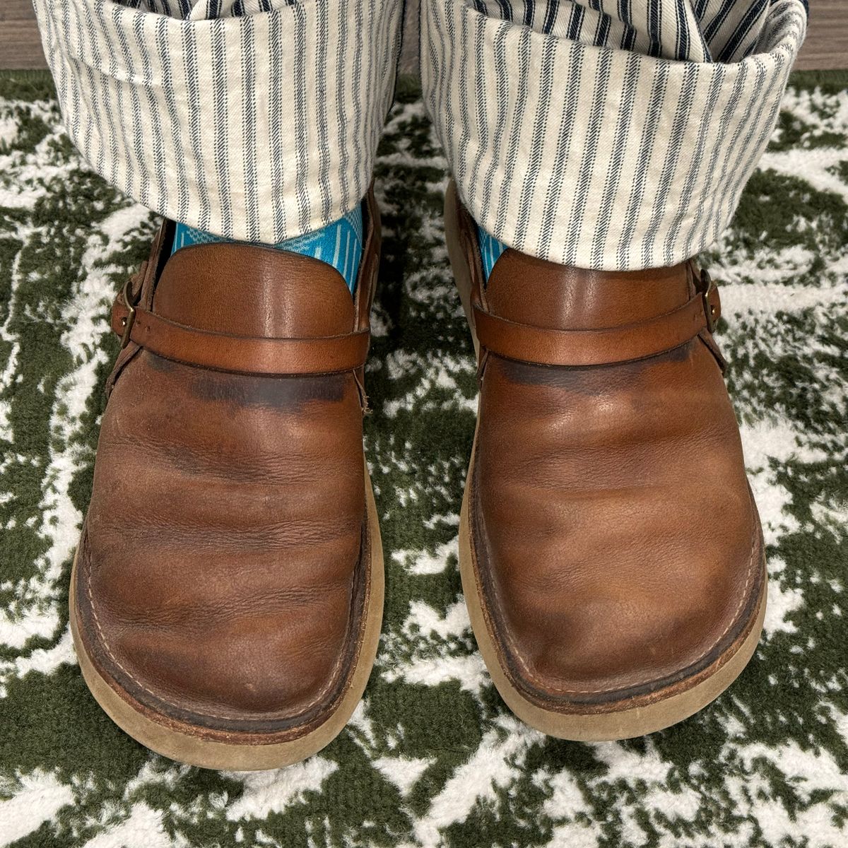 Photo by missouridenimdad on June 28, 2024 of the Oak Street Bootmakers Country Loafer in Horween Natural Chromexcel.