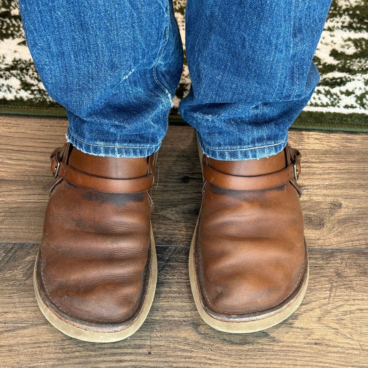 Photo by missouridenimdad on June 29, 2024 of the Oak Street Bootmakers Country Loafer in Horween Natural Chromexcel.