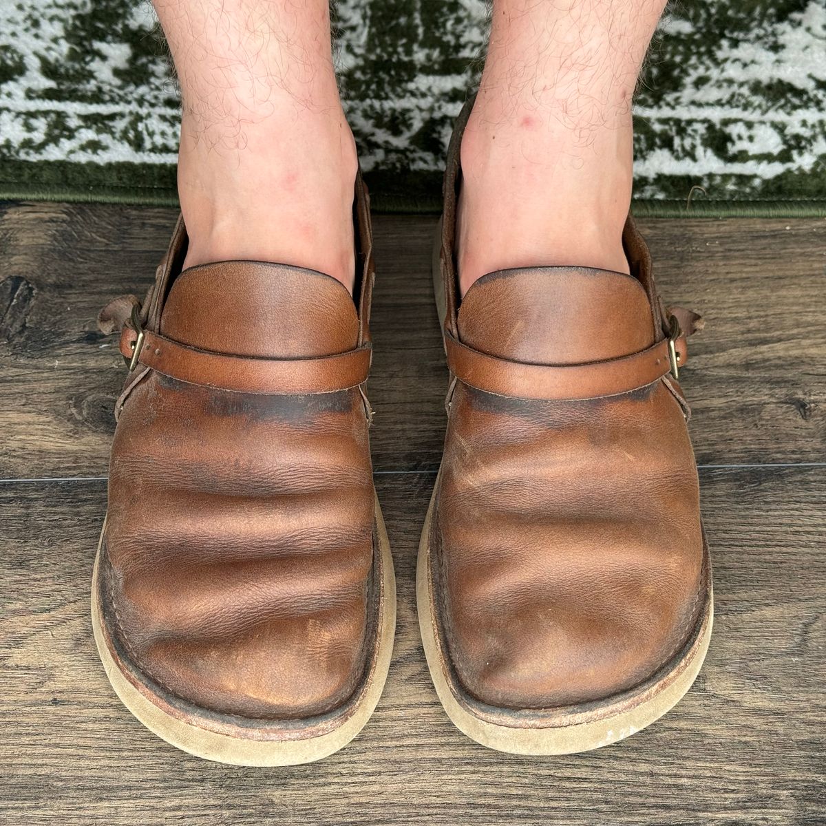 Photo by missouridenimdad on July 2, 2024 of the Oak Street Bootmakers Country Loafer in Horween Natural Chromexcel.