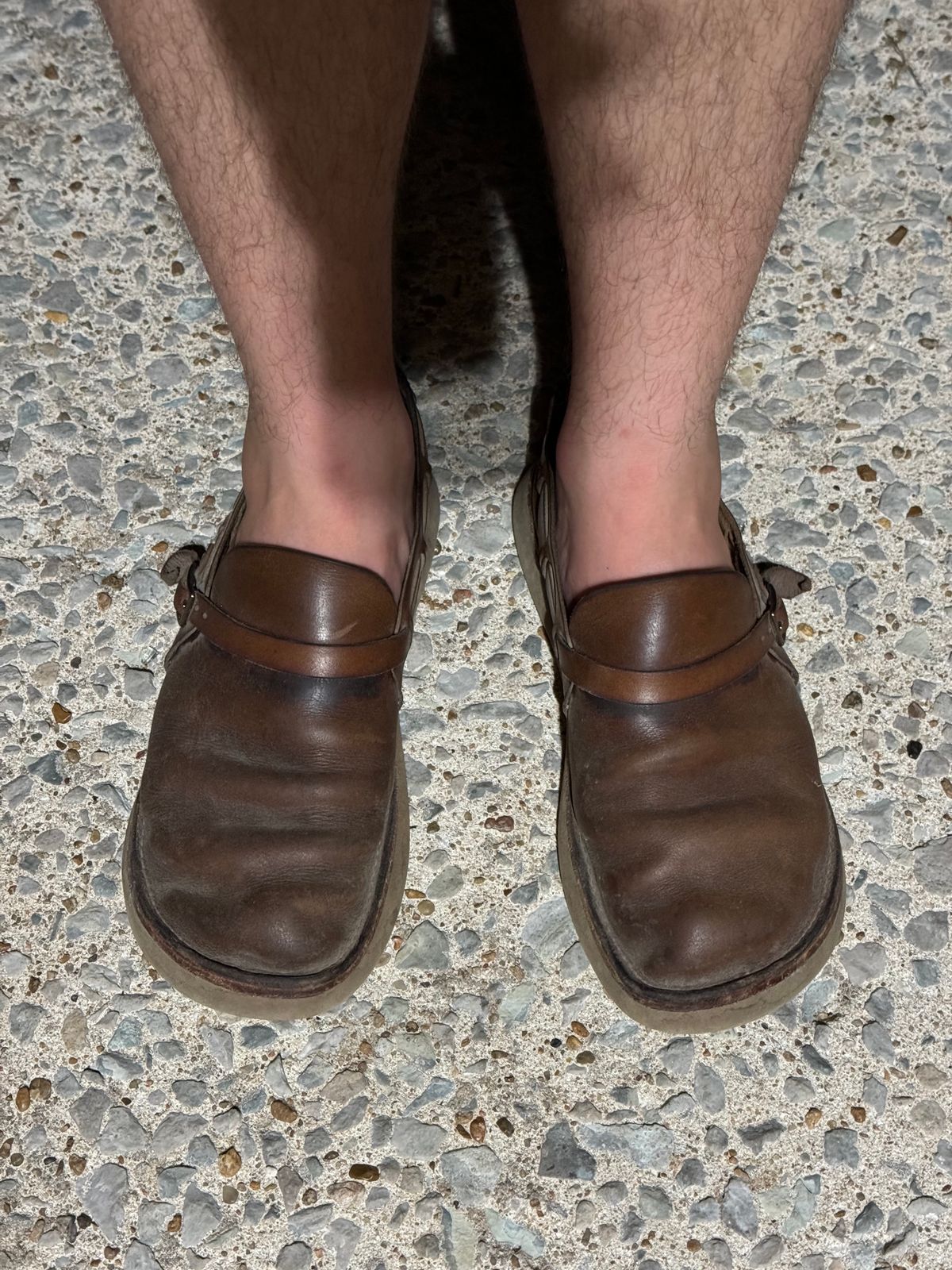 Photo by missouridenimdad on July 17, 2024 of the Oak Street Bootmakers Country Loafer in Horween Natural Chromexcel.
